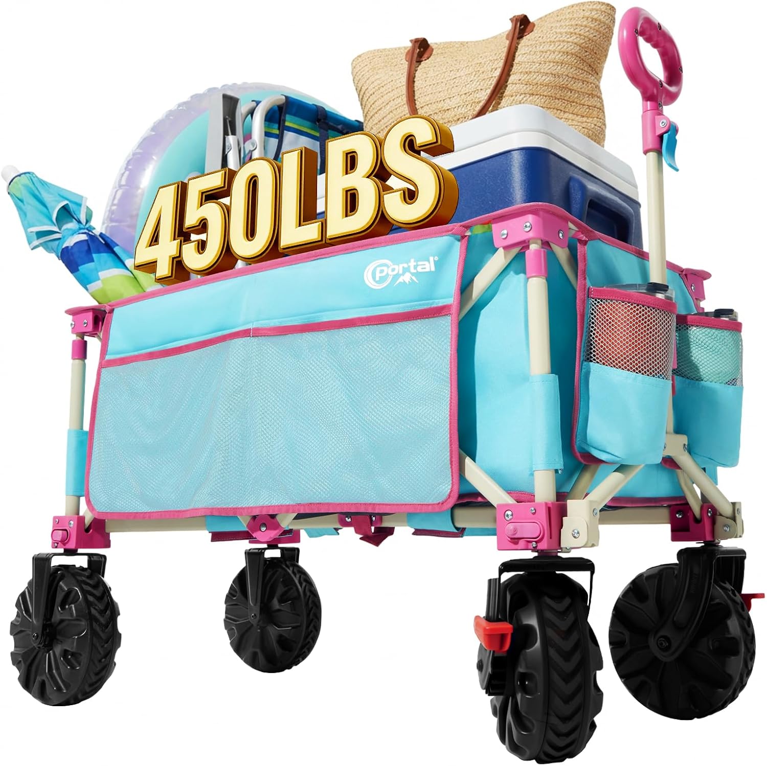 Detalle de Portal Folding Wagon, 450-lb Capacity