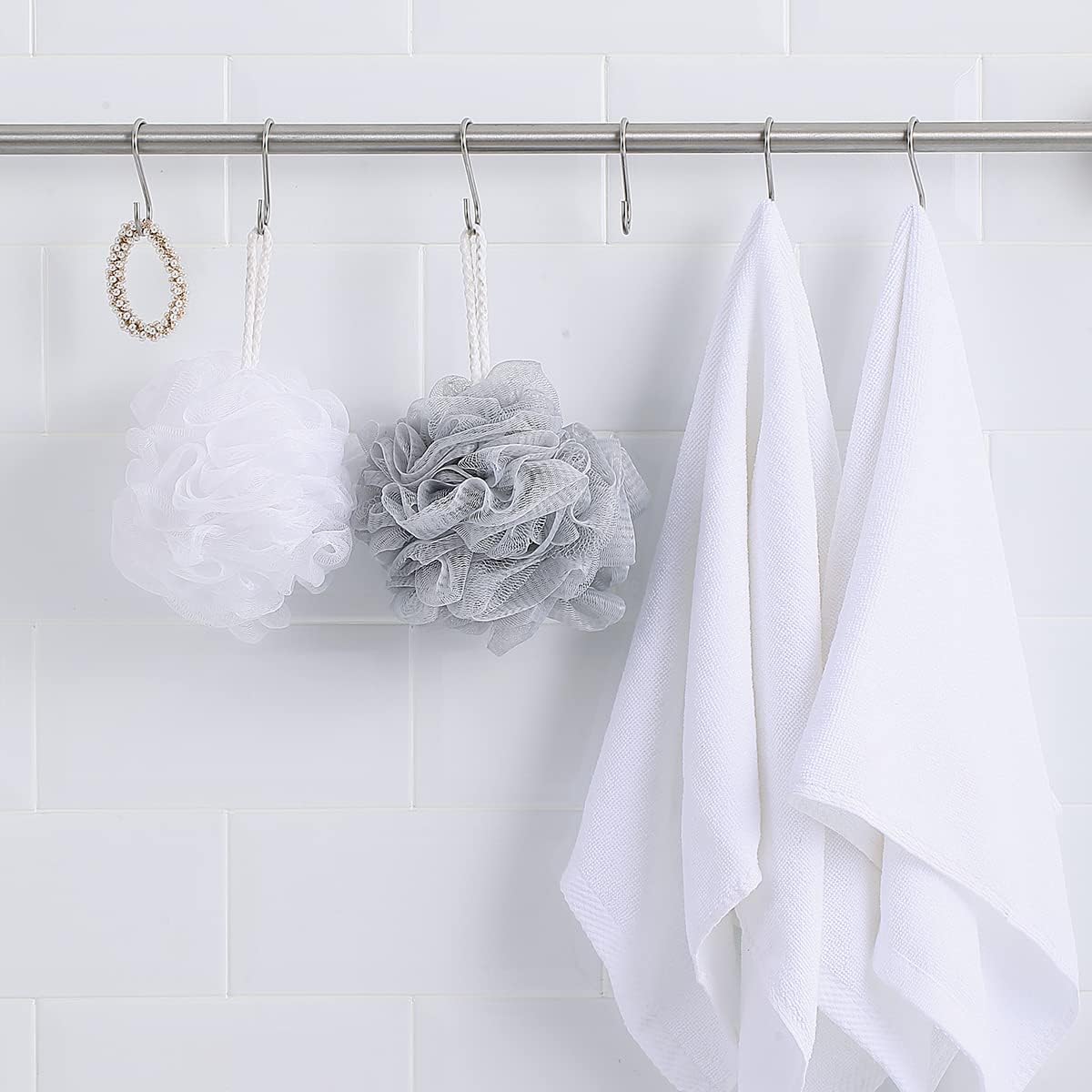 Detalle 2 de Evanda Crochets en S en acier inoxydable (lot de 30) pour suspendre ustensiles et accessoires
