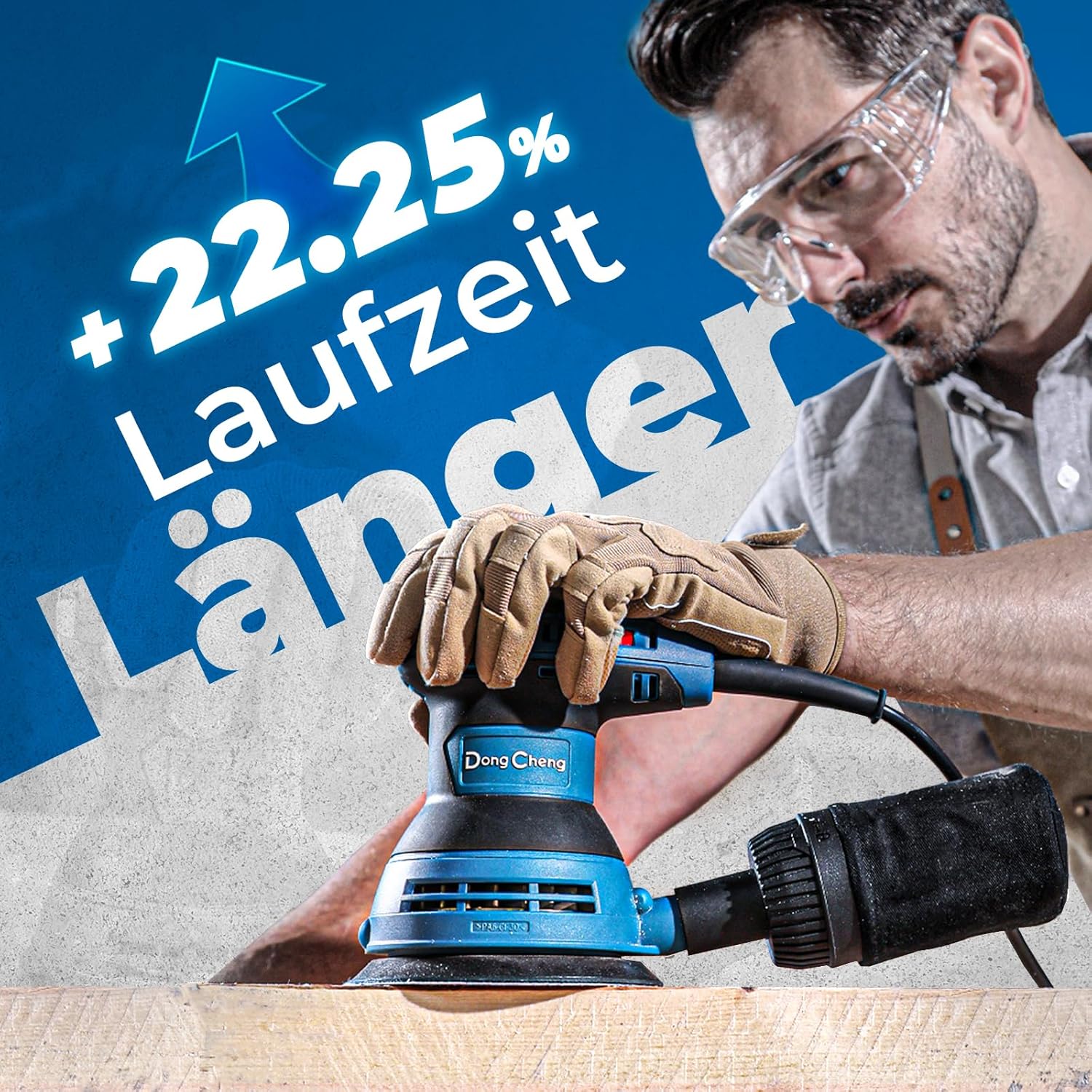 Thumbnail 2 de DongCheng Exzenterschleifer 300W (125 mm) mit 6 Geschwindigkeiten und Staubfangbehälter