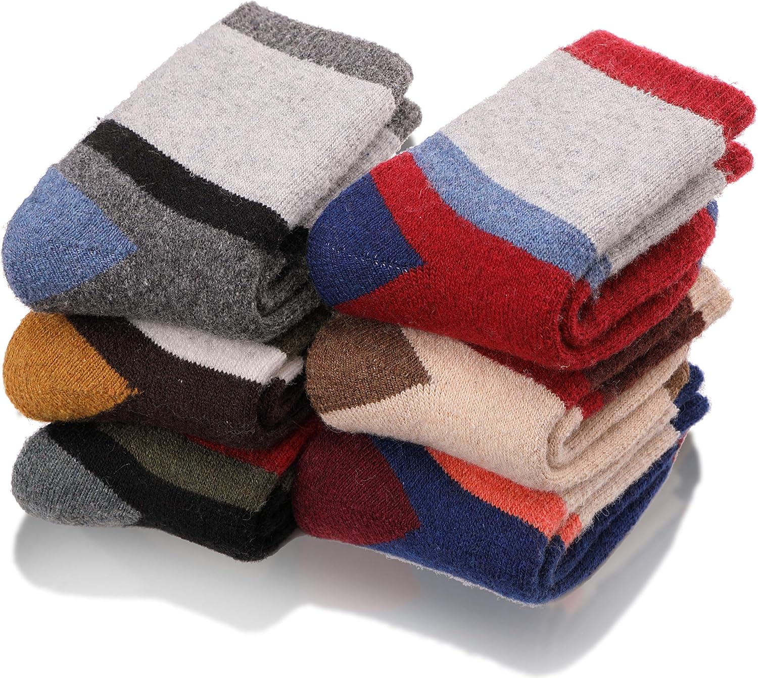 EBMORE Merino Wool Socks 6 Pairs