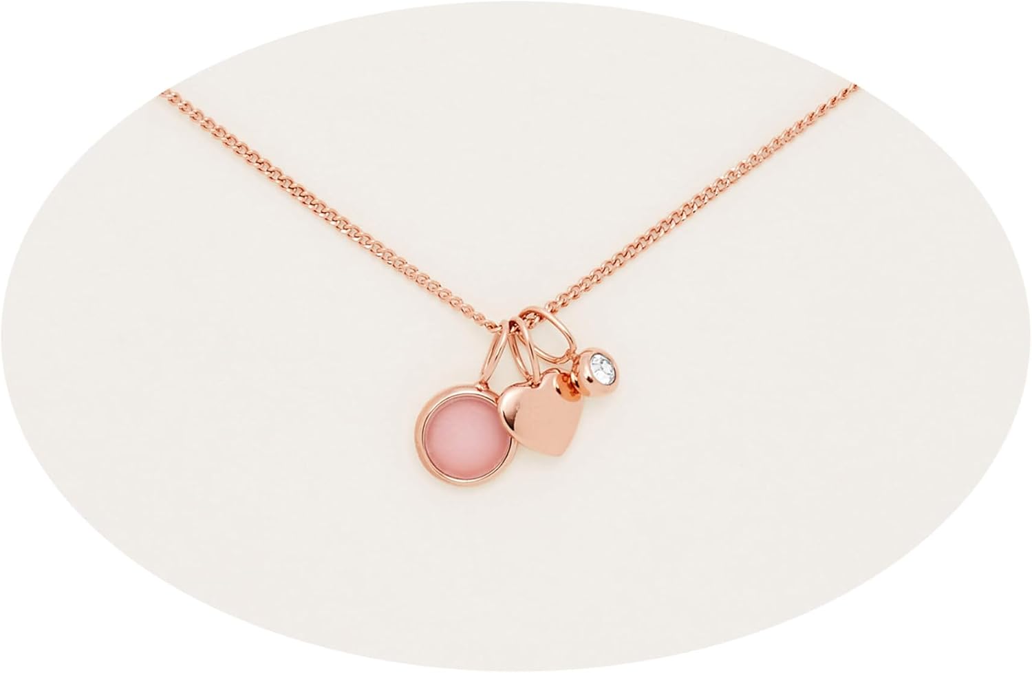 Thumbnail 1 de Fossil JF03046791 Collar oro rosa 40 cm +5 cm extension 💍