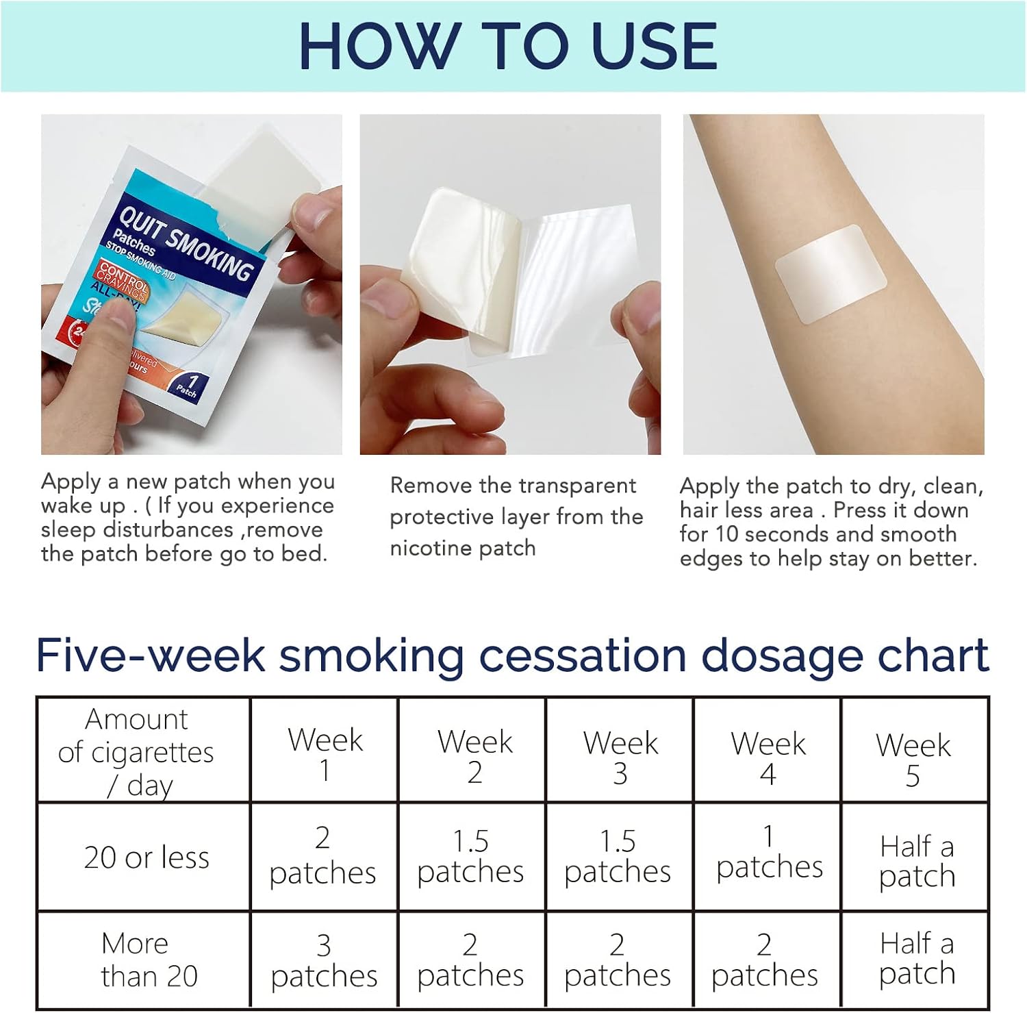 Thumbnail 5 de Quit Smoking Patches Step 1 (21mg) – 30 Count for an 8–10 Week Quit Plan