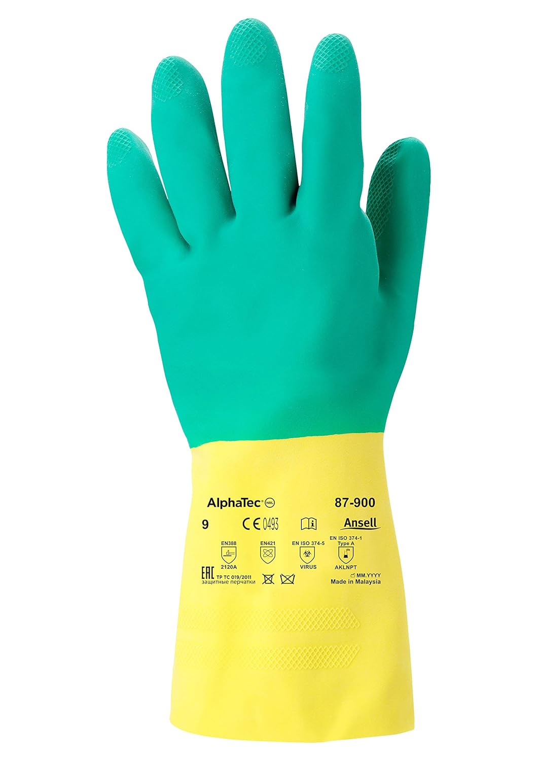Detalle 2 de Ansell AlphaTec 87-900 guanti chimici taglia 2XL