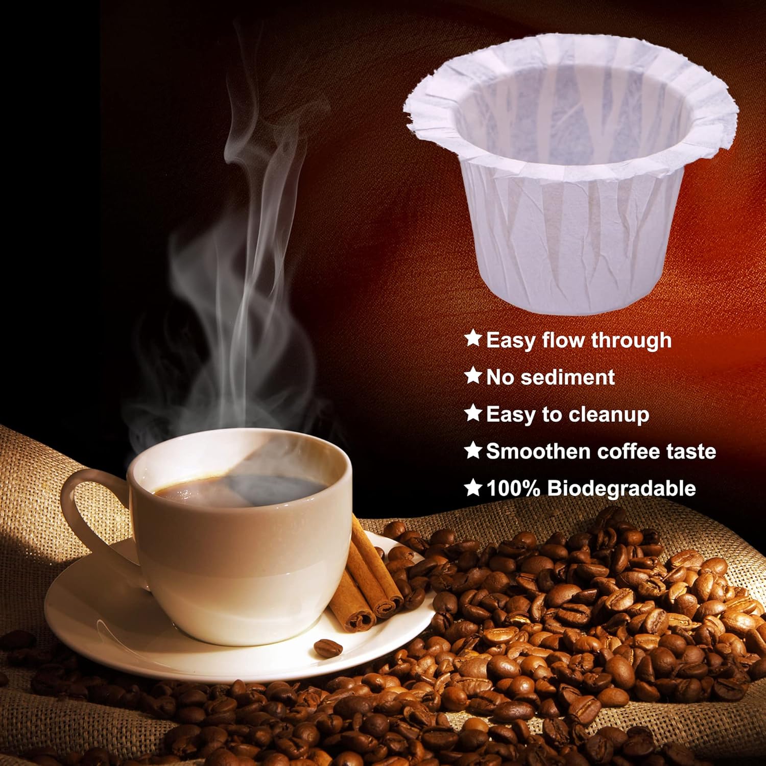 Thumbnail 4 de Irmidi 300 Count Disposable Coffee Filters