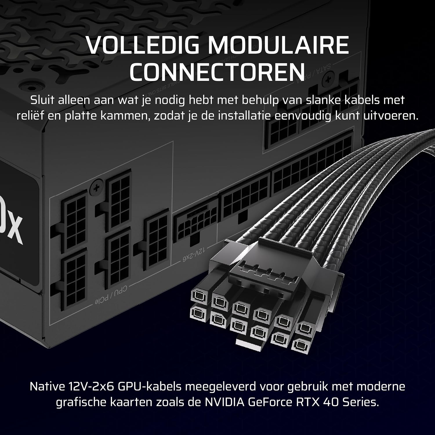 Thumbnail 4 de Corsair RM850x CP-9020270-EU ATX-voeding, 850 W, modulair en ATX 3.1