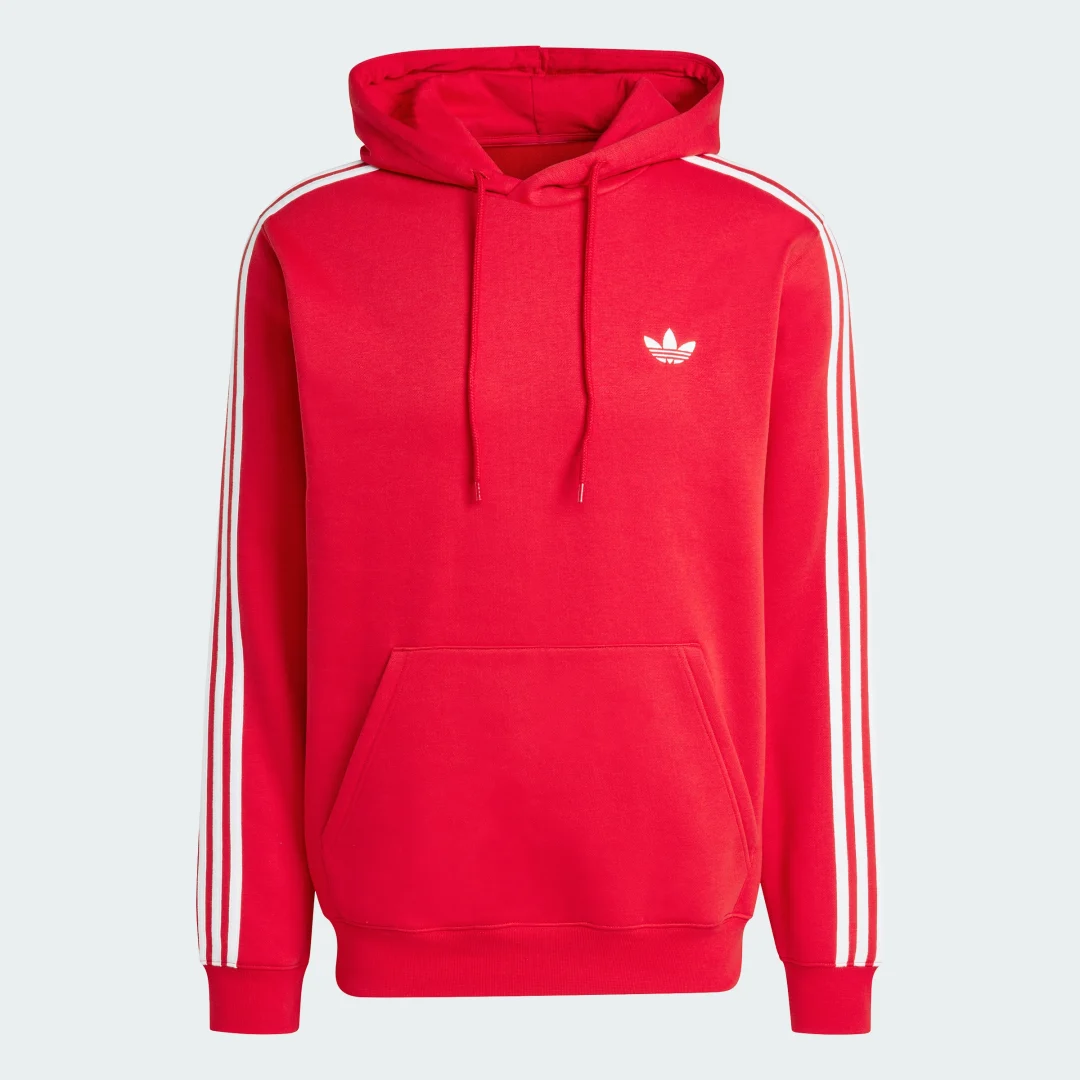 Thumbnail 3 de SUDADERA CON CAPUCHA 3 STRIPES de Adidas (Rojo) – estilo y comodidad en una prenda icónica