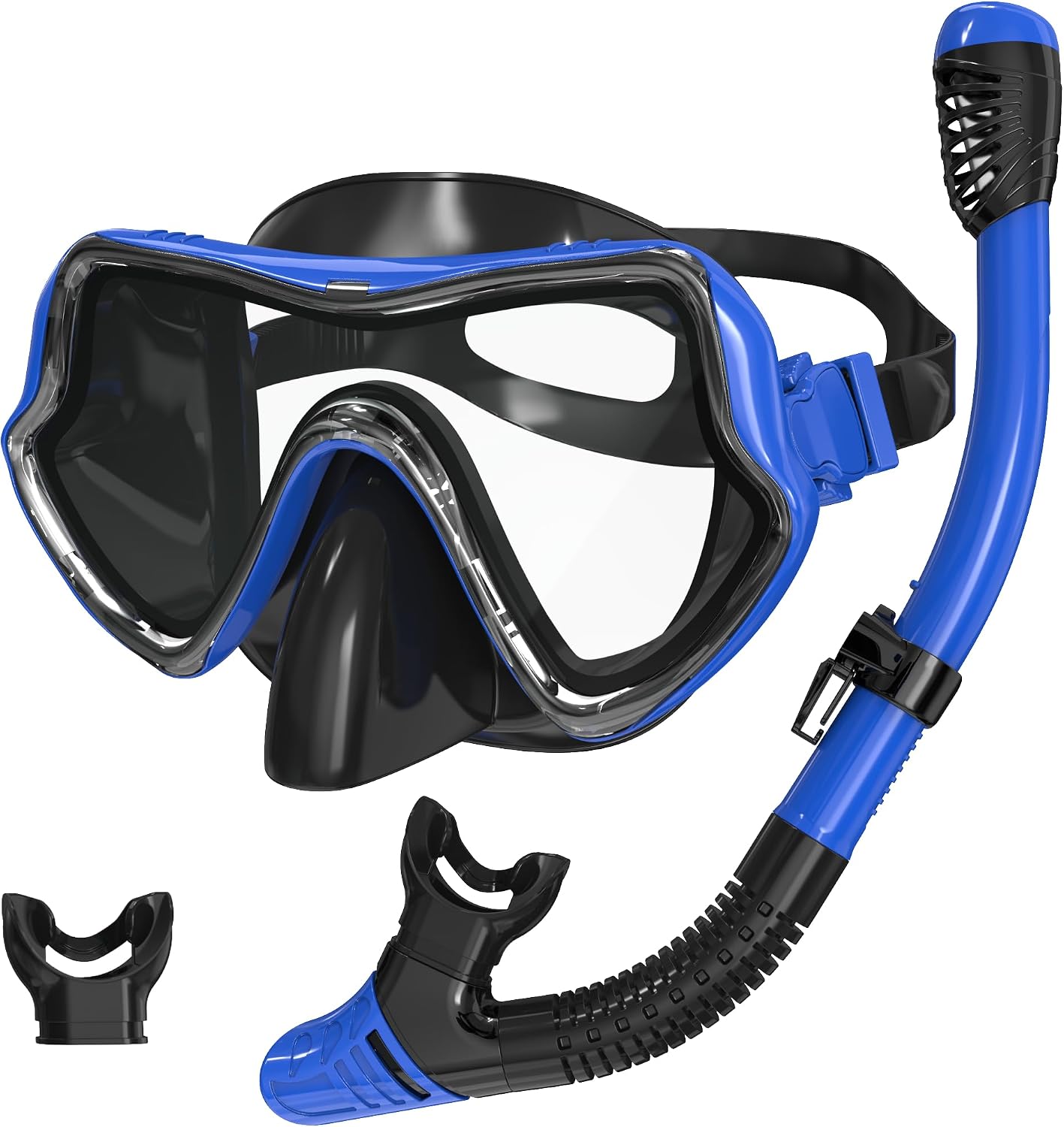 Detalle de G2RISE SN02 Snorkel Set Adults — Dry Top, Breath Easy Airflow Tech (2-Pack)