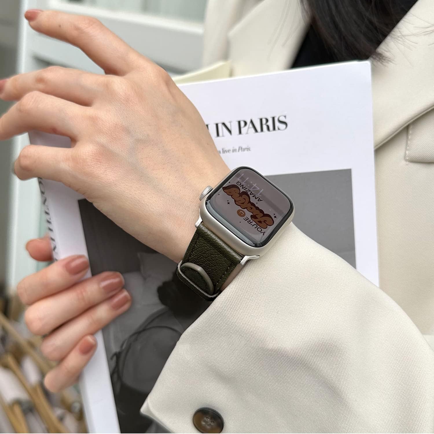 Thumbnail 4 de MUENShop Sheep Leather Strap 45mm for Apple Watch