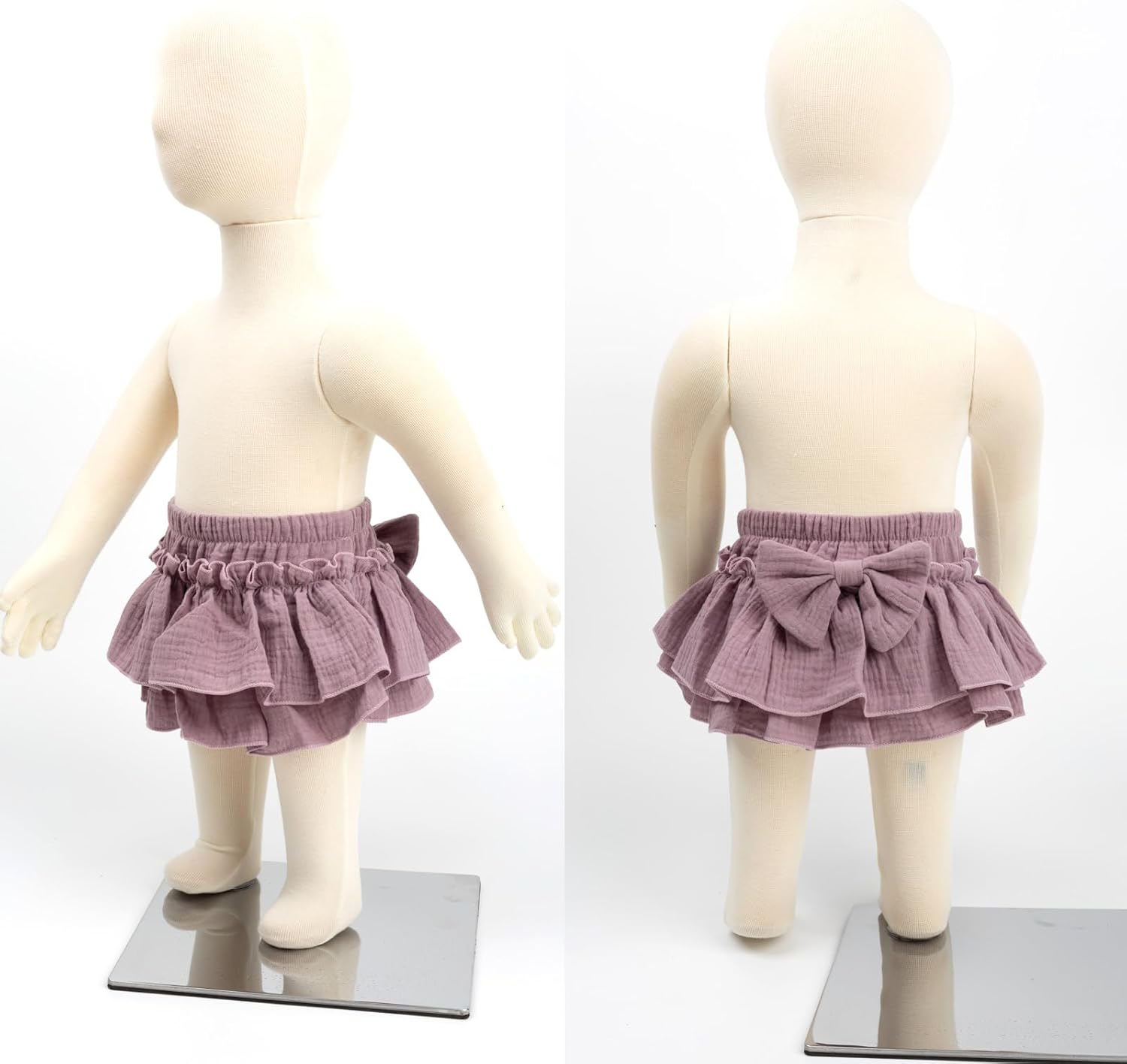 Thumbnail 1 de HOOLCHEAN Baby Girls Ruffle Mini Skirt 100% Cotton