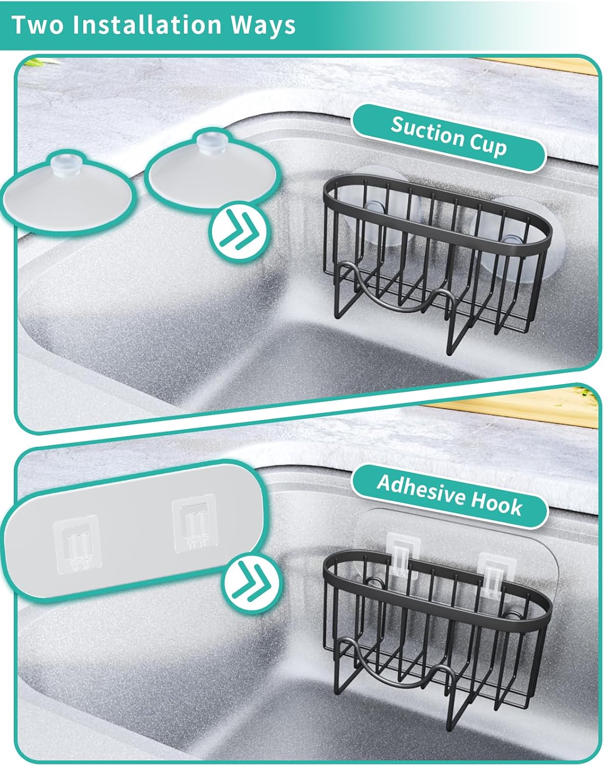 Thumbnail 3 de HapiRm Multifunctional M-Shaped Sponge Holder for Kitchen Sink