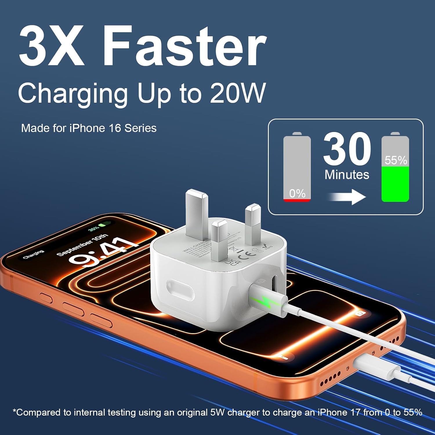 Detalle 2 de DiHines USB C 20W Charger 2 Pack