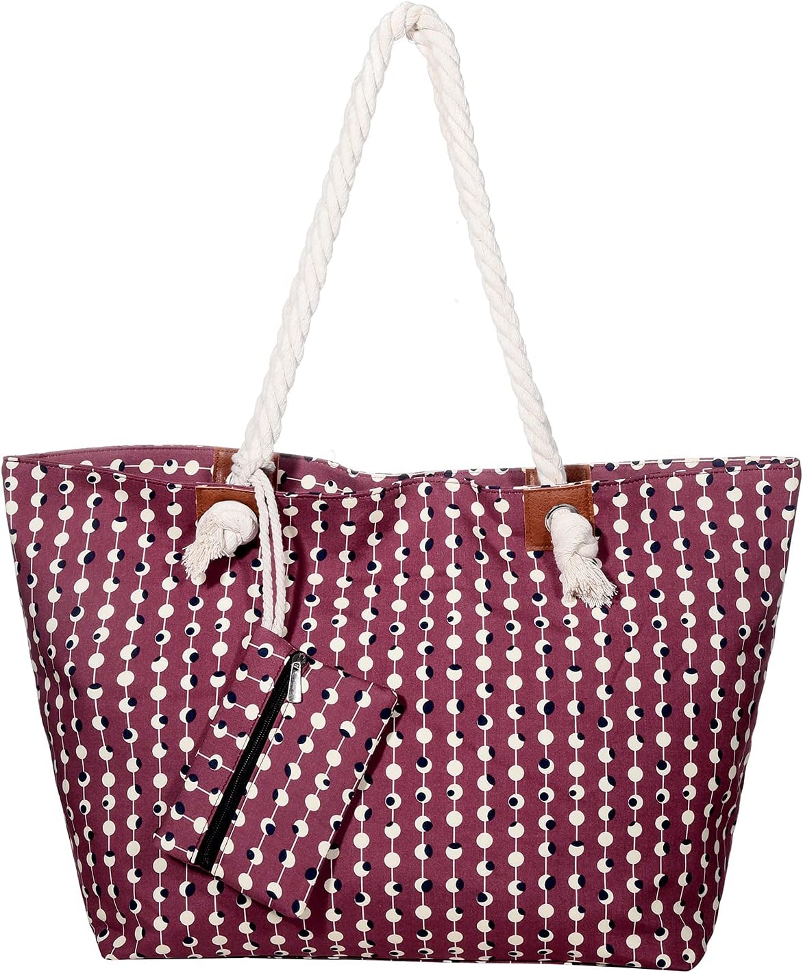 Detalle de MASADA Badetasche XXL Familie Strandtasche mit Reißverschluss – Mondphasen, große Beach Bag für Damen