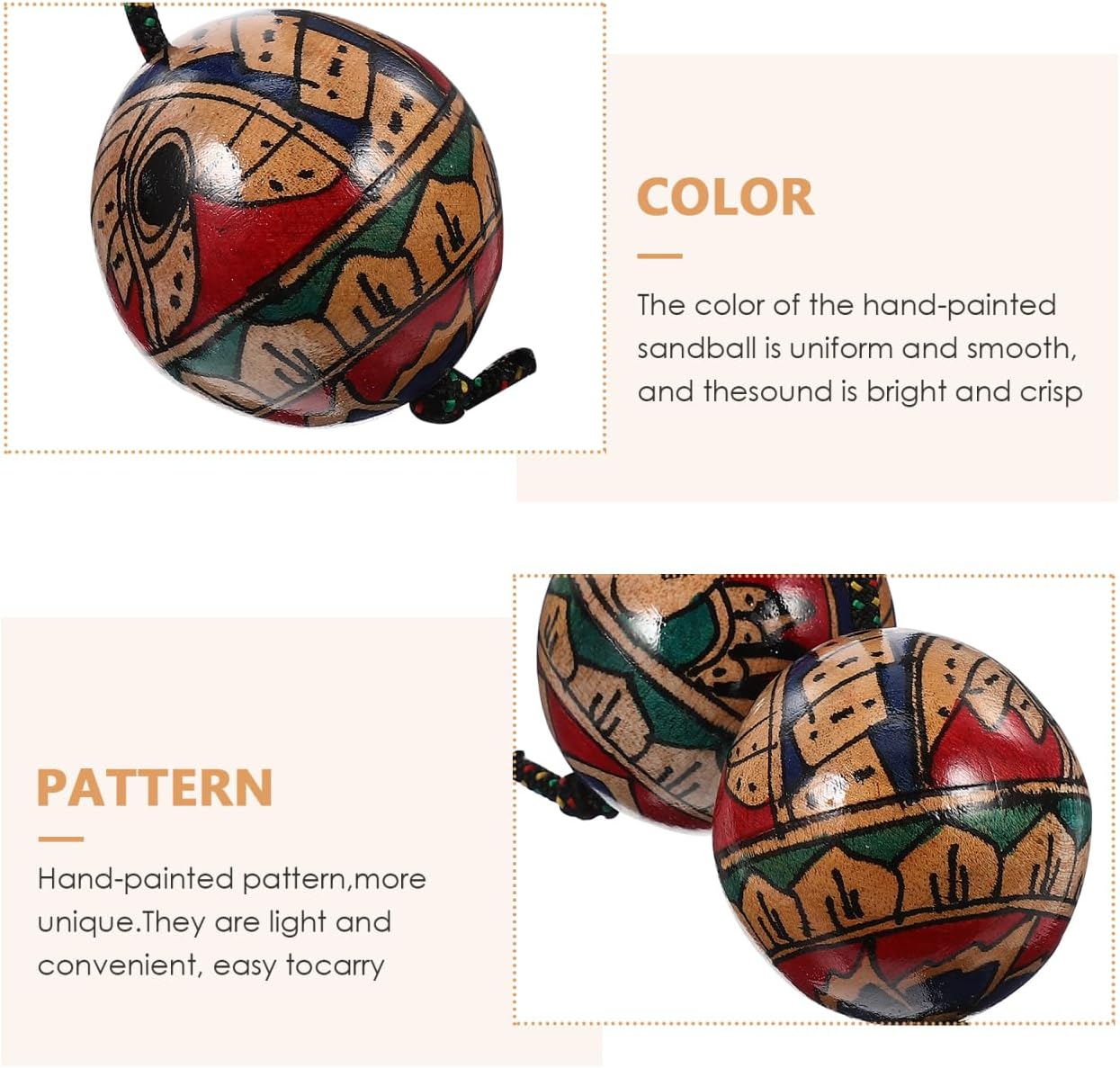 Thumbnail 6 de Milisten Hand-Painted Rhythm Sand Ball: African Kashaka-style Shaker for Drummers