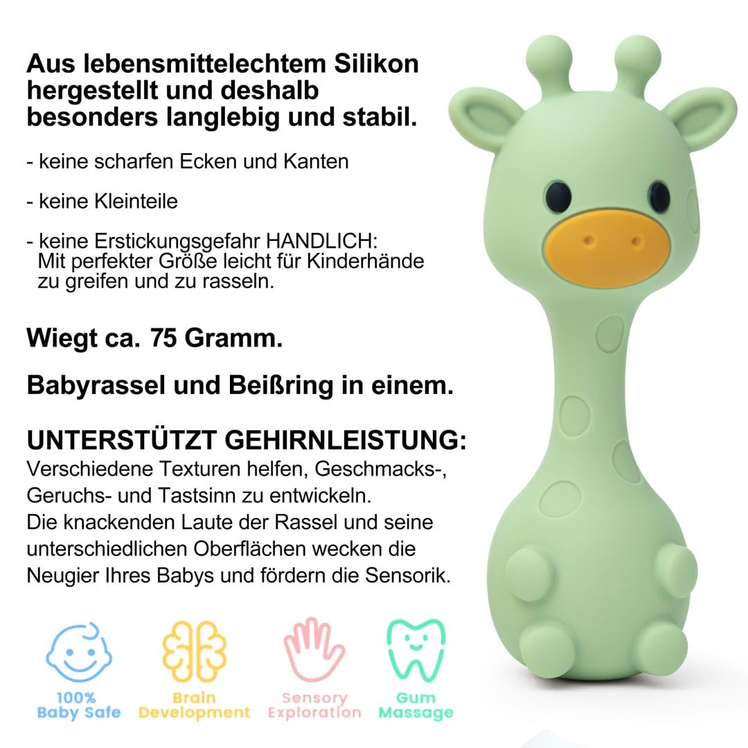 Thumbnail 2 de farout Giraffe Beißring BPA frei – Rassel & Greifling für Babys ab 3 Monaten