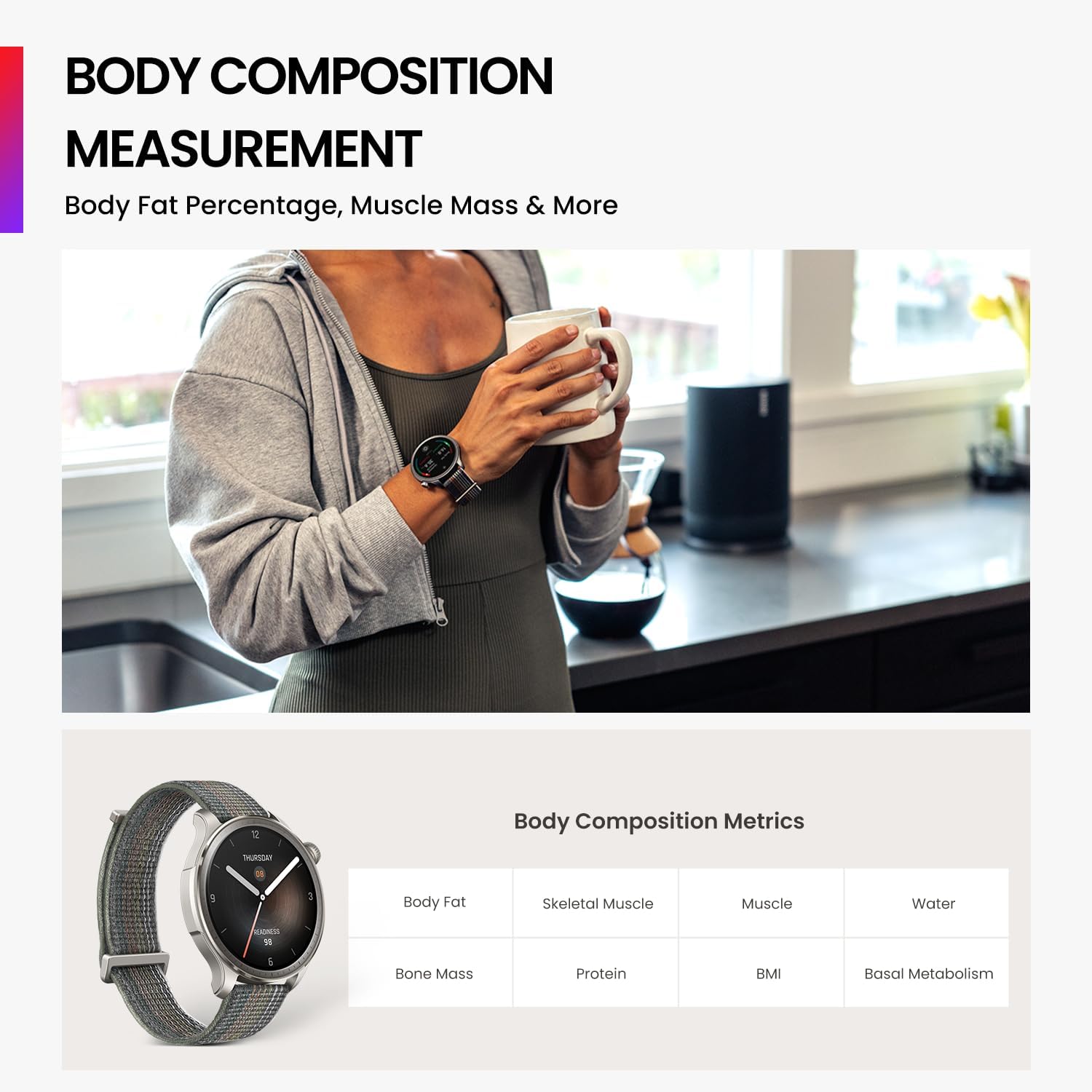 Thumbnail 4 de Amazfit Balance 46mm smartwatch with NFC
