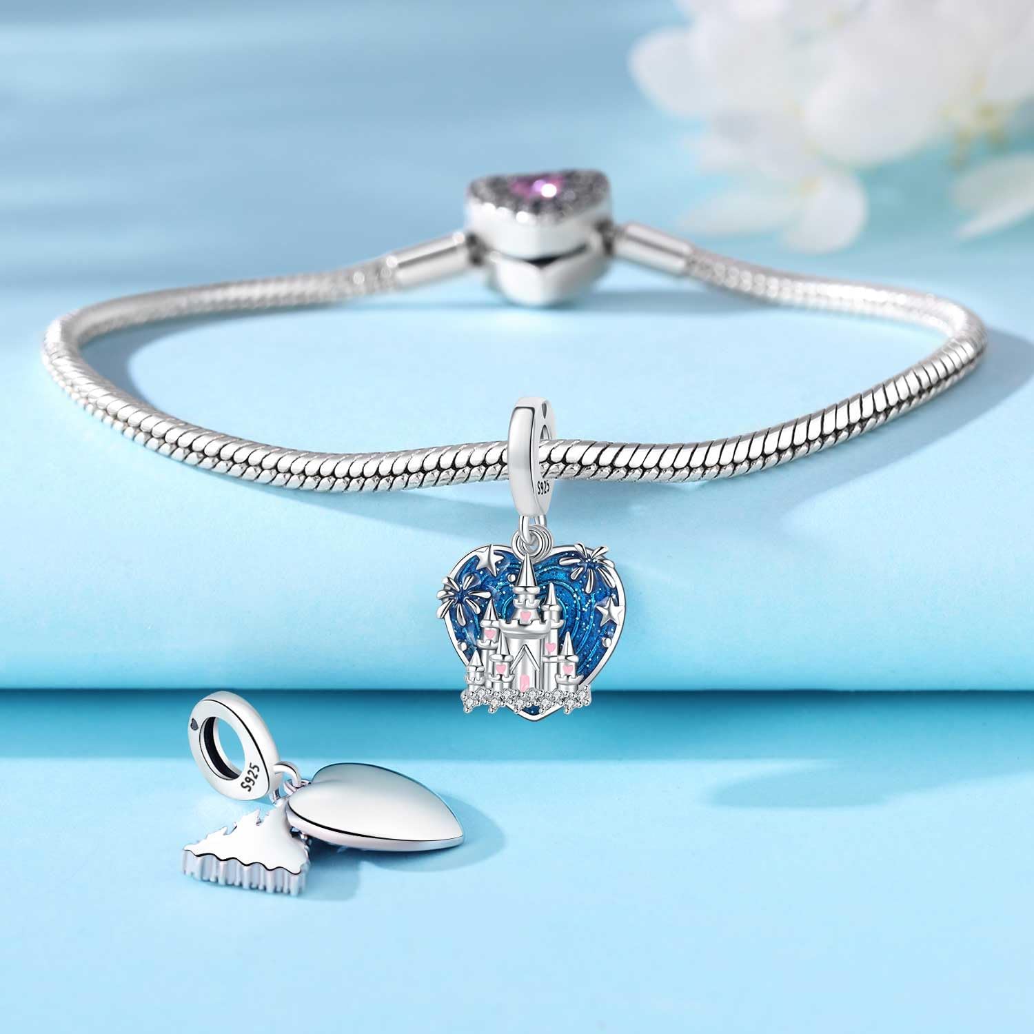Thumbnail 1 de PANPOKI Charm Anhänger Katze Hund Elefant aus 925 Sterling Silber – Perlen Schmuckanhänger für europäische Armbänder und Halsketten