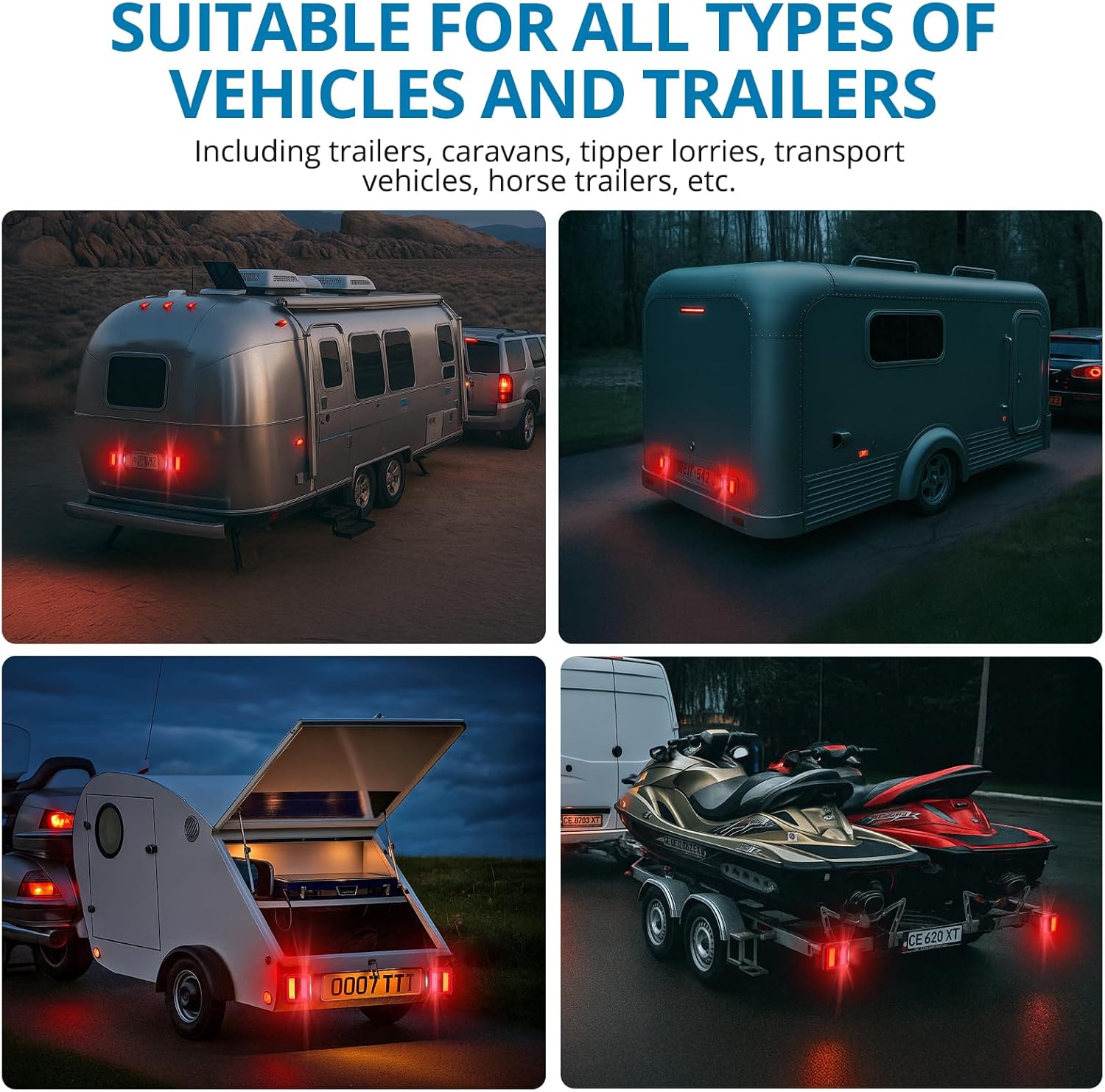 Thumbnail 6 de AUTOUTLET 7-Pin LED Trailer Tail Light Set: E-mark Certified, IP65, 12-30V