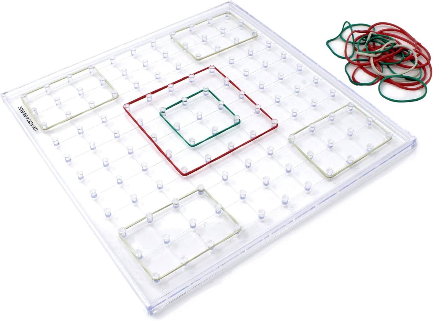Detalle 2 de Learning Resources Geopiano Trasparente con Elastici: Geometria giocosa per 5+