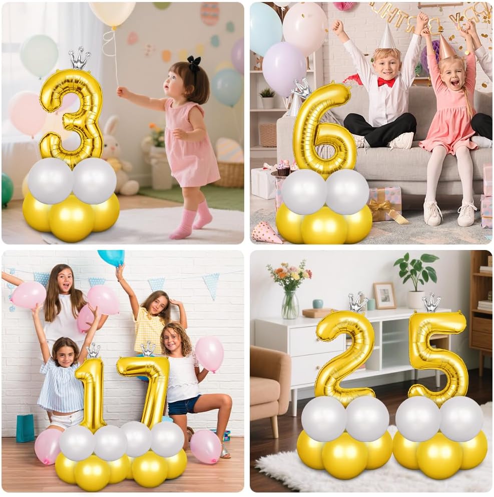 Thumbnail 6 de AOOSU Ballon chiffre 1 101 cm doré