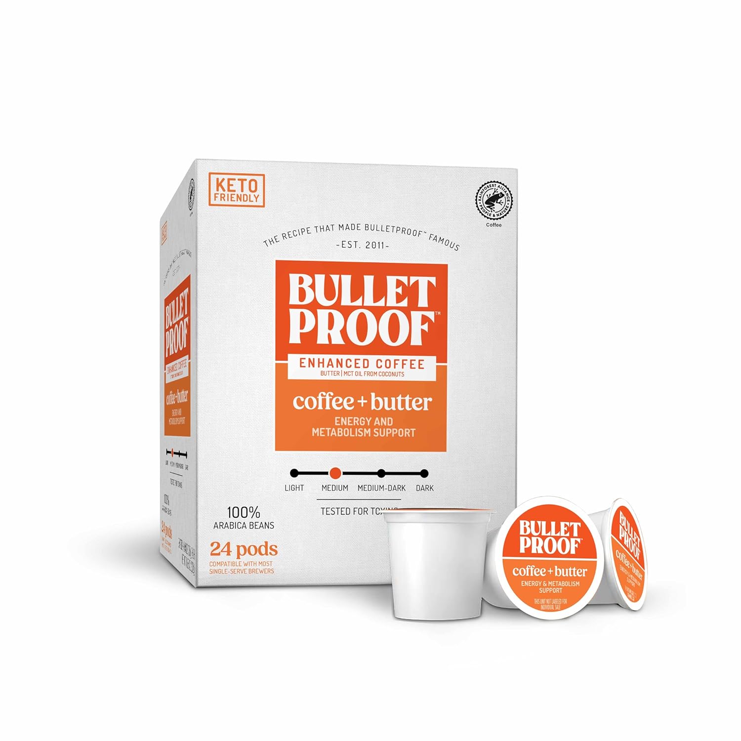 Detalle de Bulletproof Keto Coffee Pods, 24 Count