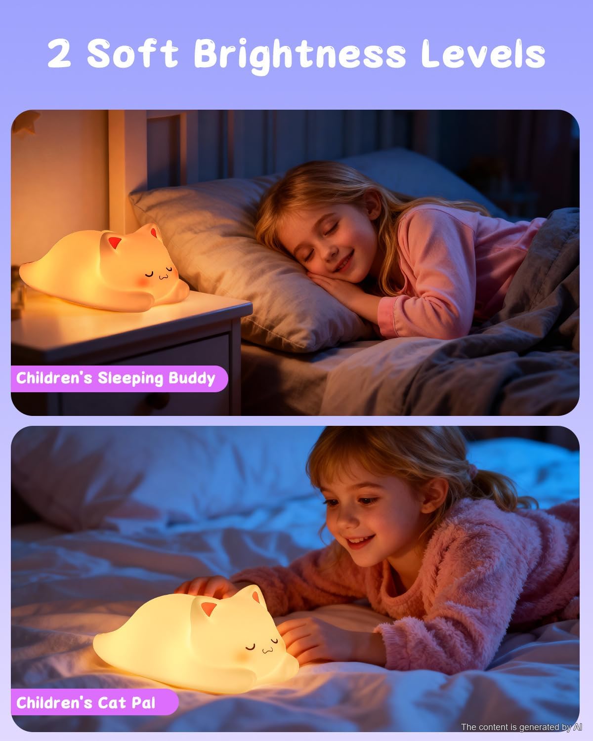 Detalle de ZKLiLi Cat Night Light Cat-01-remote