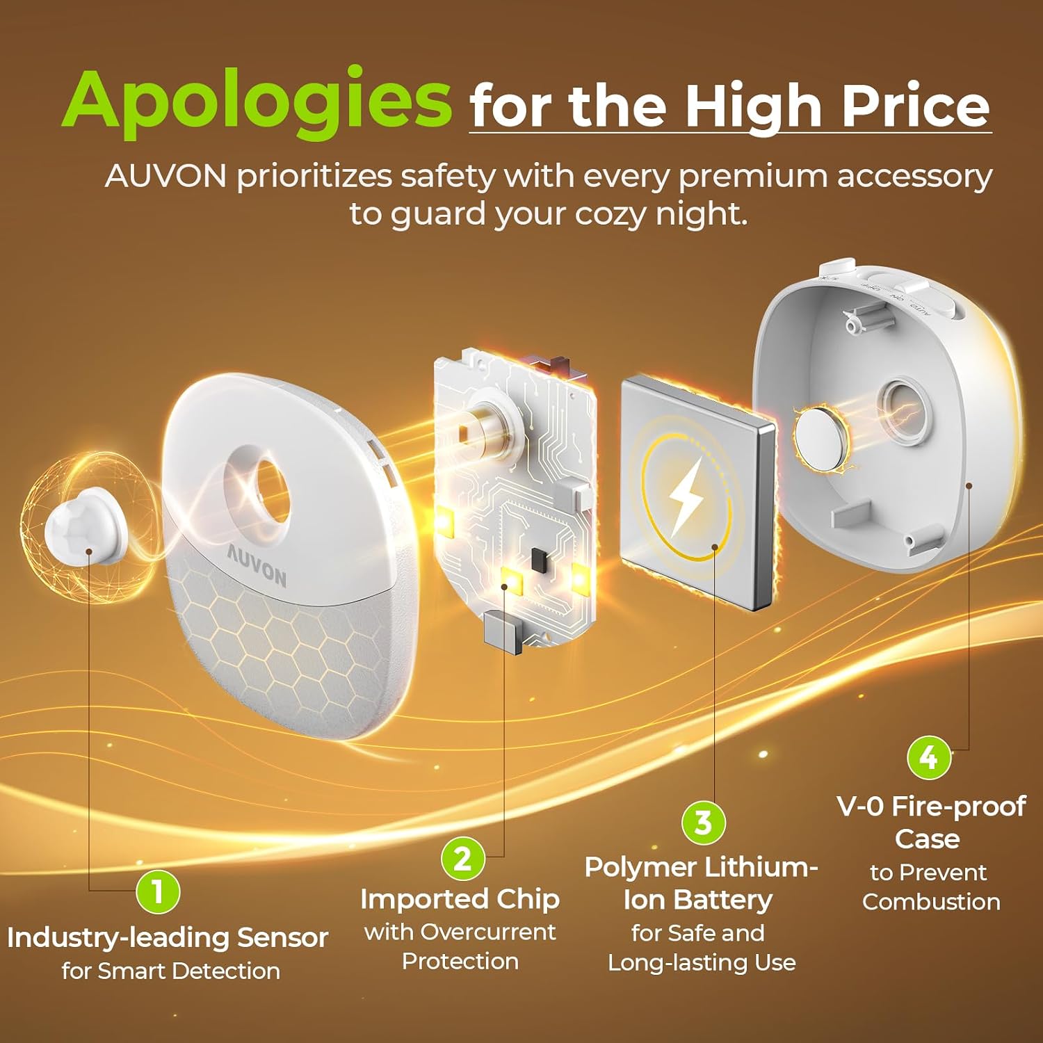 Thumbnail 5 de AUVON Magnetic Rechargeable Night Light (2-Pack) with Motion & Dusk-Dawn Sensor