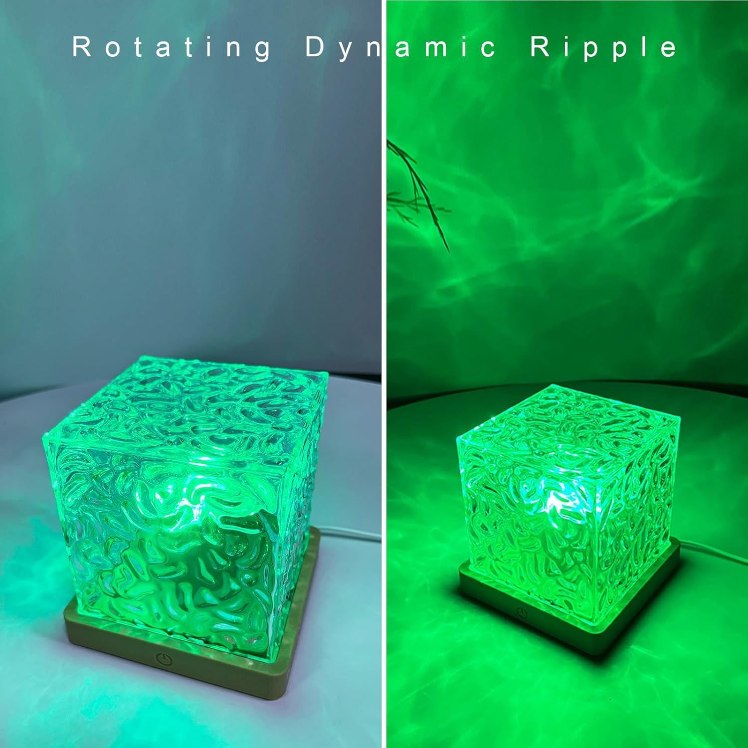 Detalle 2 de GY Wave Lamp Cubo 🌊 Proyector Oceanía y Galaxia, Luz Nocturna