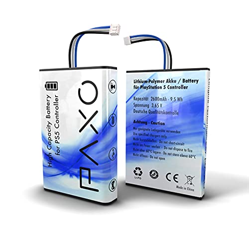 Detalle de PAXO Akku für PS5 DualSense Controller – 2600 mAh, 9500 mWh, +66% Spielzeit inklusive Werkzeug & Video-Anleitung