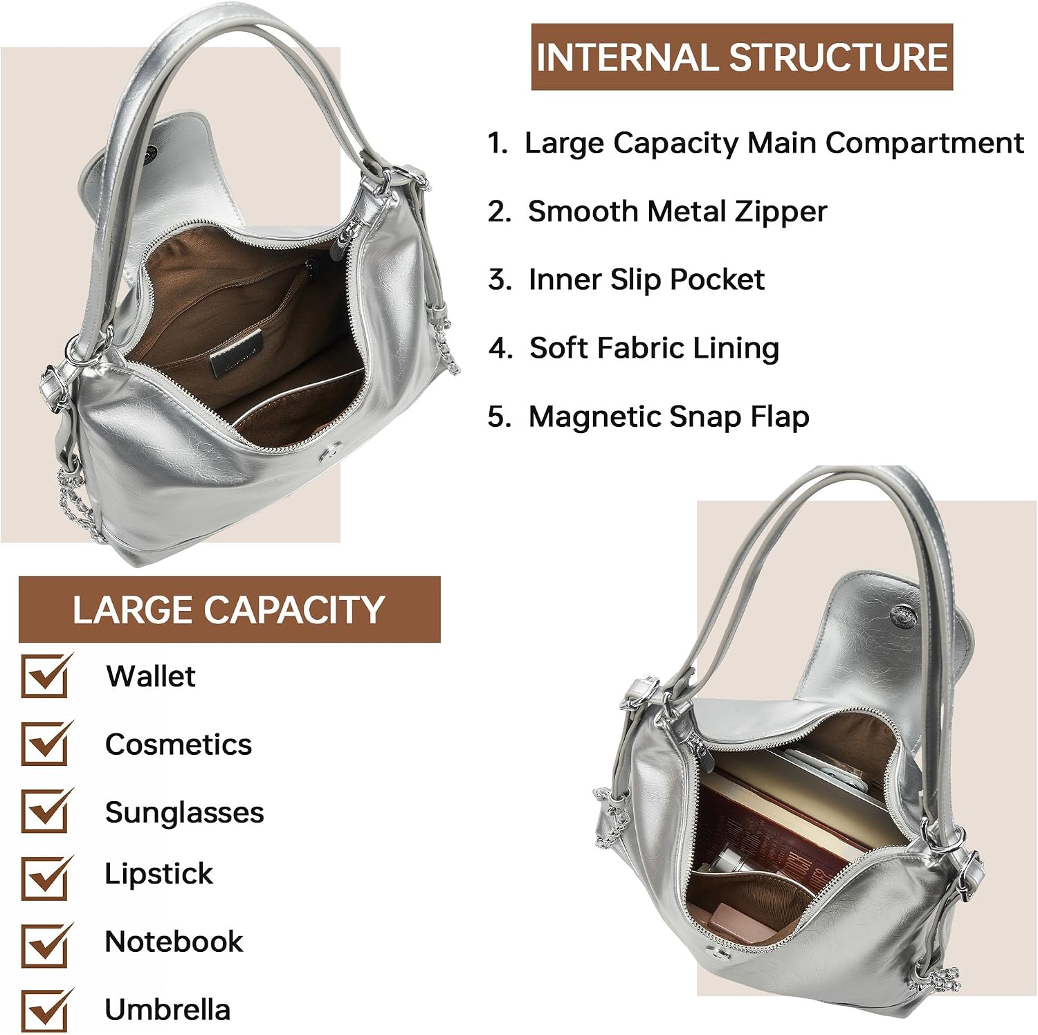 Detalle de Goinsound Convertible Backpack Purse in PU Leather
