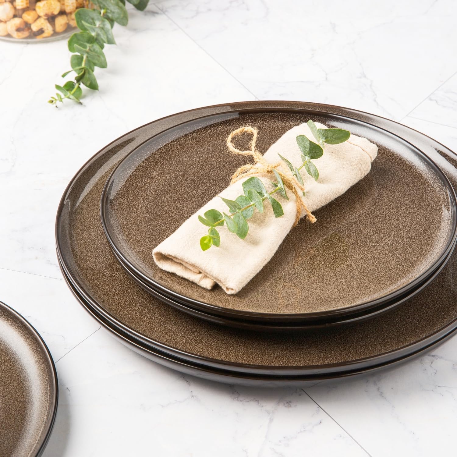 Detalle 2 de LERATIO Ceramic Dinnerware Set 24pc 🍽
