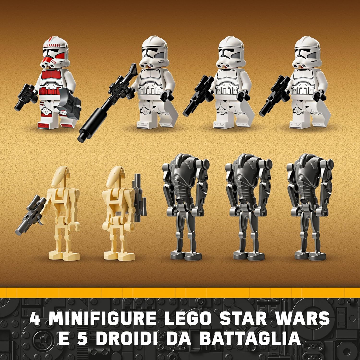 Thumbnail 2 de LEGO Star Wars Battle Pack 75372: Clone Trooper e Battle Droid con veicolo speeder bike, tri-droid e postazione difensiva