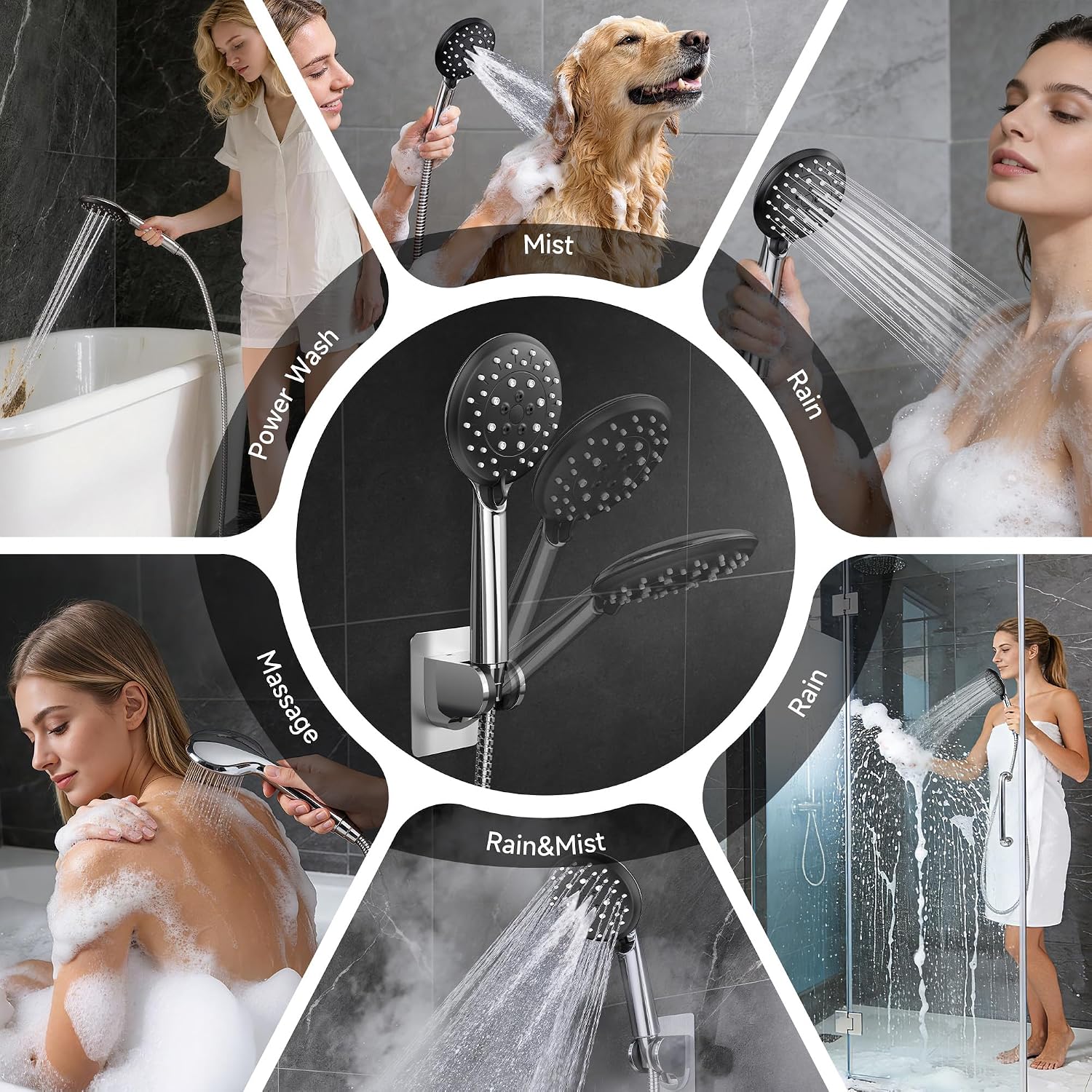 Thumbnail 2 de Veken 11.8" Rain Shower Head