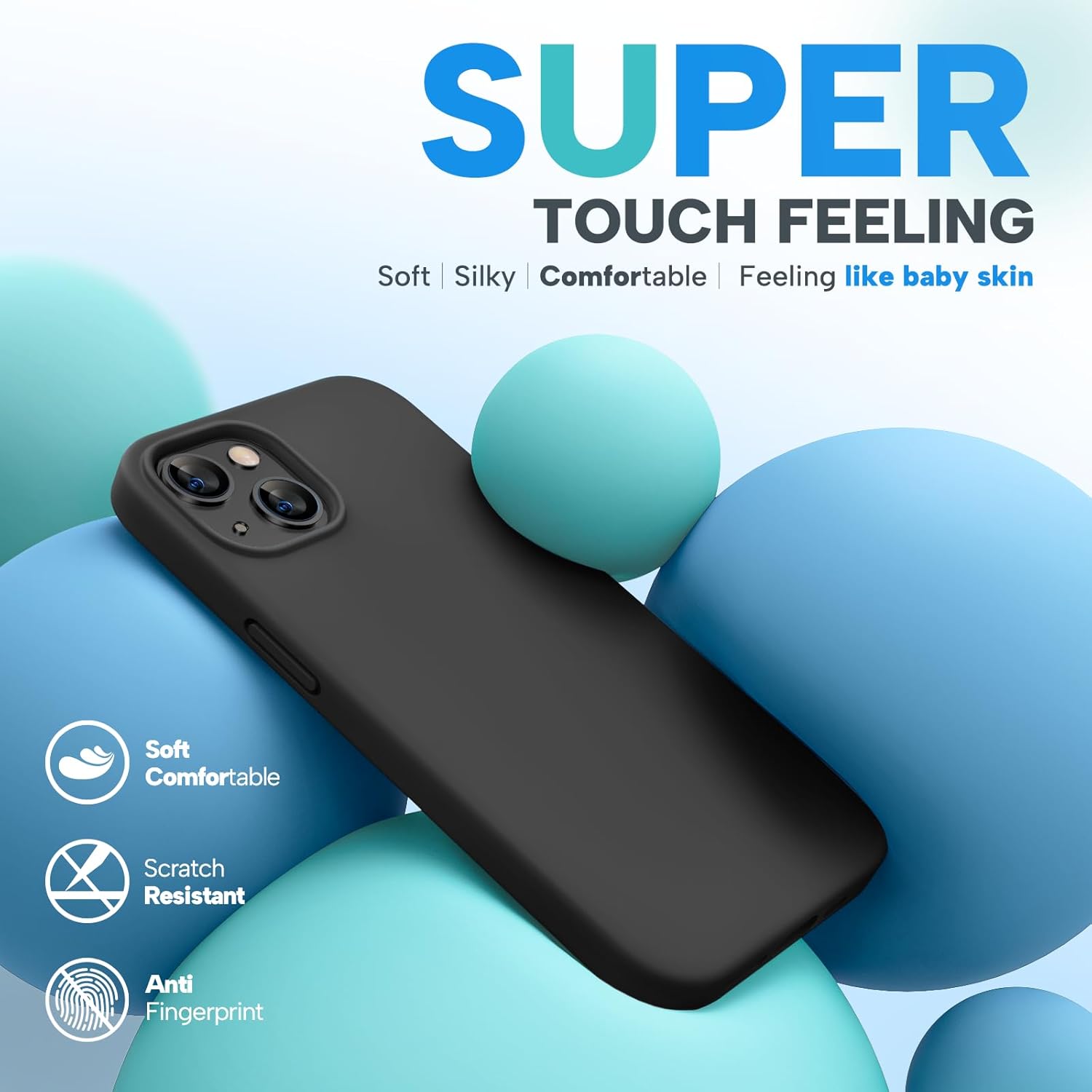 Thumbnail 1 de Miracase Designed for iPhone 13 Case with Tempered Glass Screen Protector