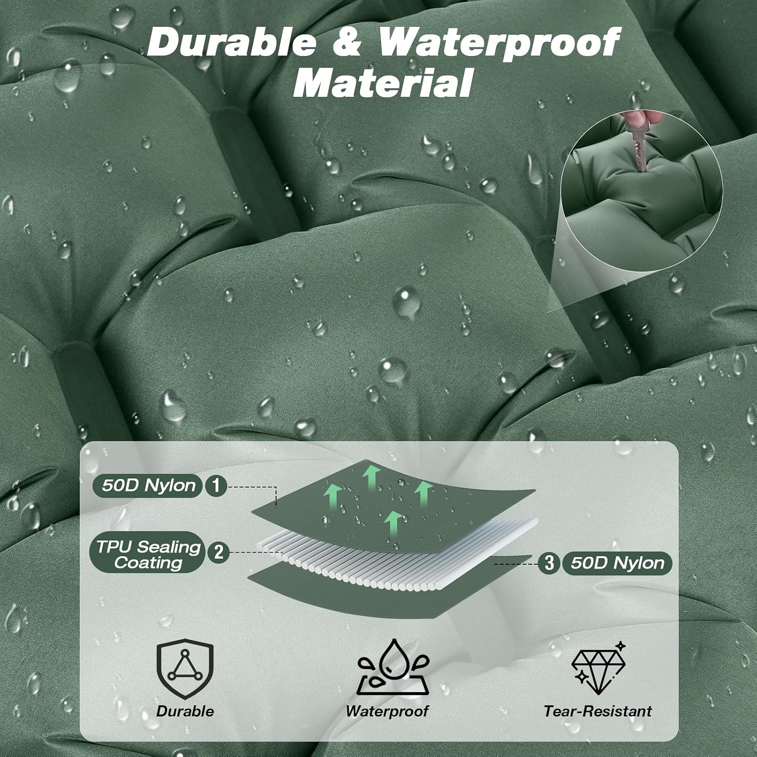 Detalle 2 de JATEKA Camping-Isomatte 800 g ultraleicht