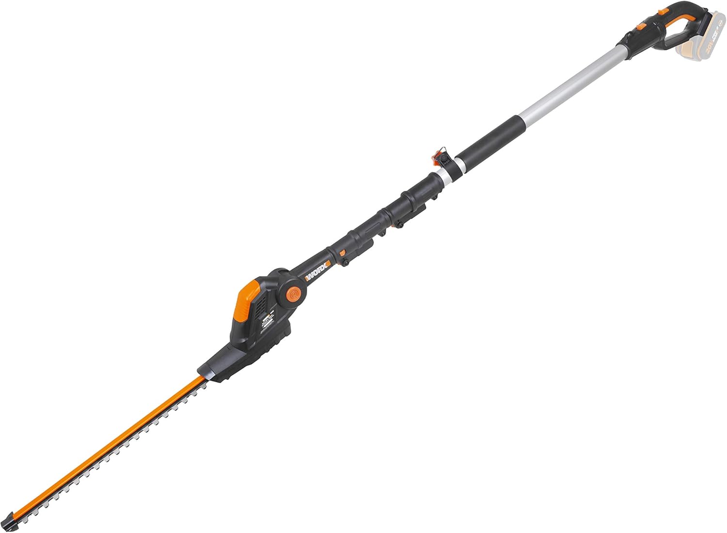 Thumbnail 1 de WORX WG252E.9 20V Cordless Pole Hedge Trimmer (45cm) with Reach up to 2.8m