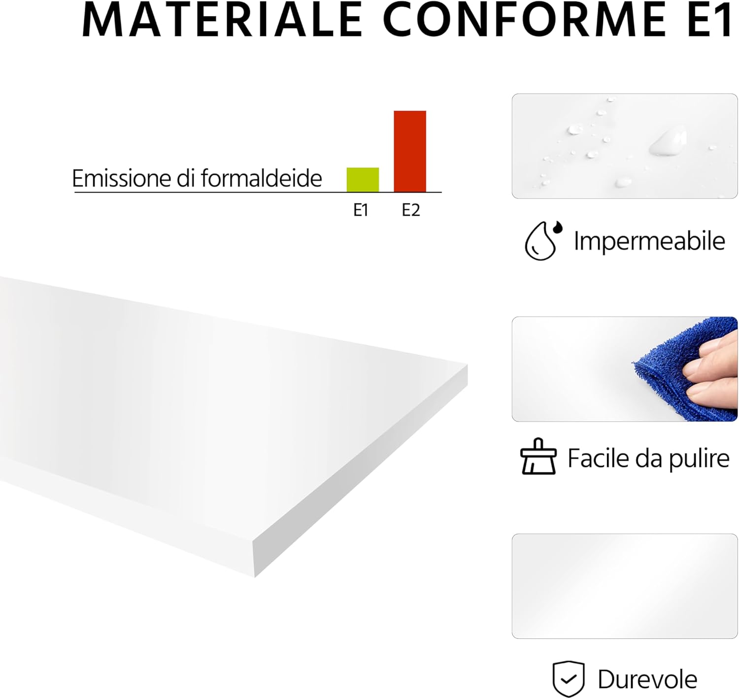 Thumbnail 5 de Yaheetech Tavolino basso bianco a 3 ripiani in forma X 40 x 40 x 61 cm