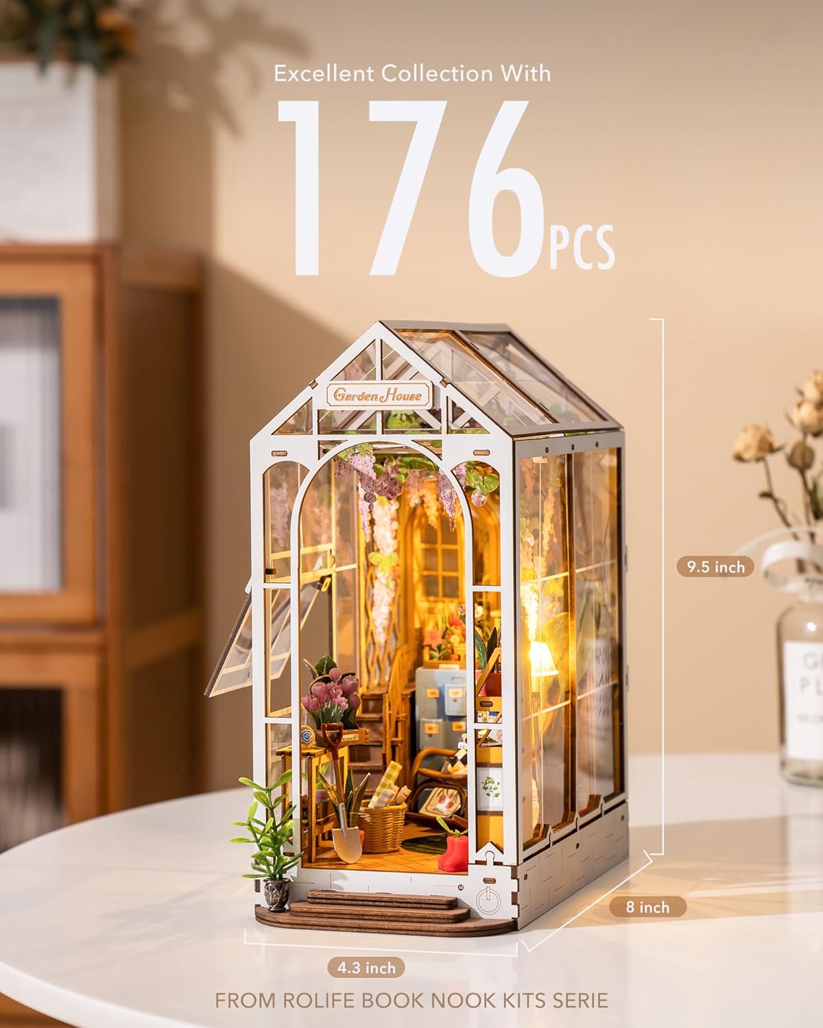 Detalle 2 de Rolife Book Nook kit miniature 176 pièces