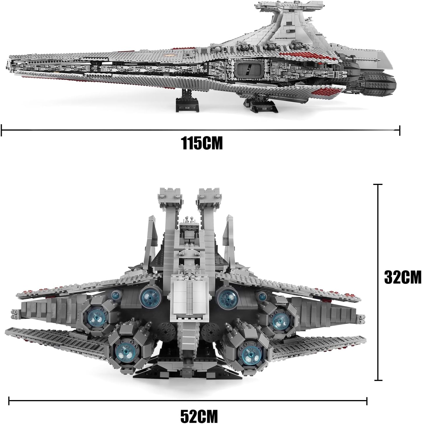 Thumbnail 3 de SHHFWU 21005 MOC Star Destroyer Raumschiff
