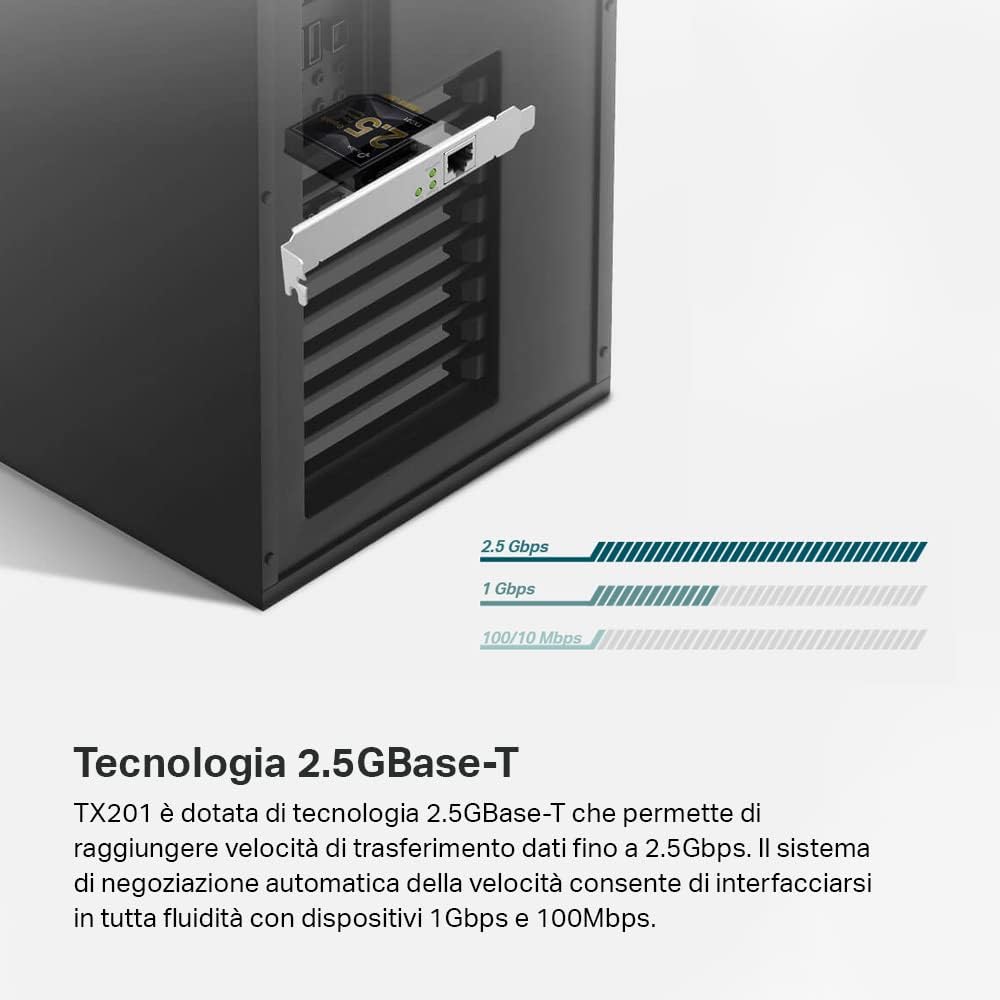 Thumbnail 2 de TP-Link TX201 PCIe Adattatore 2,5 Gigabit