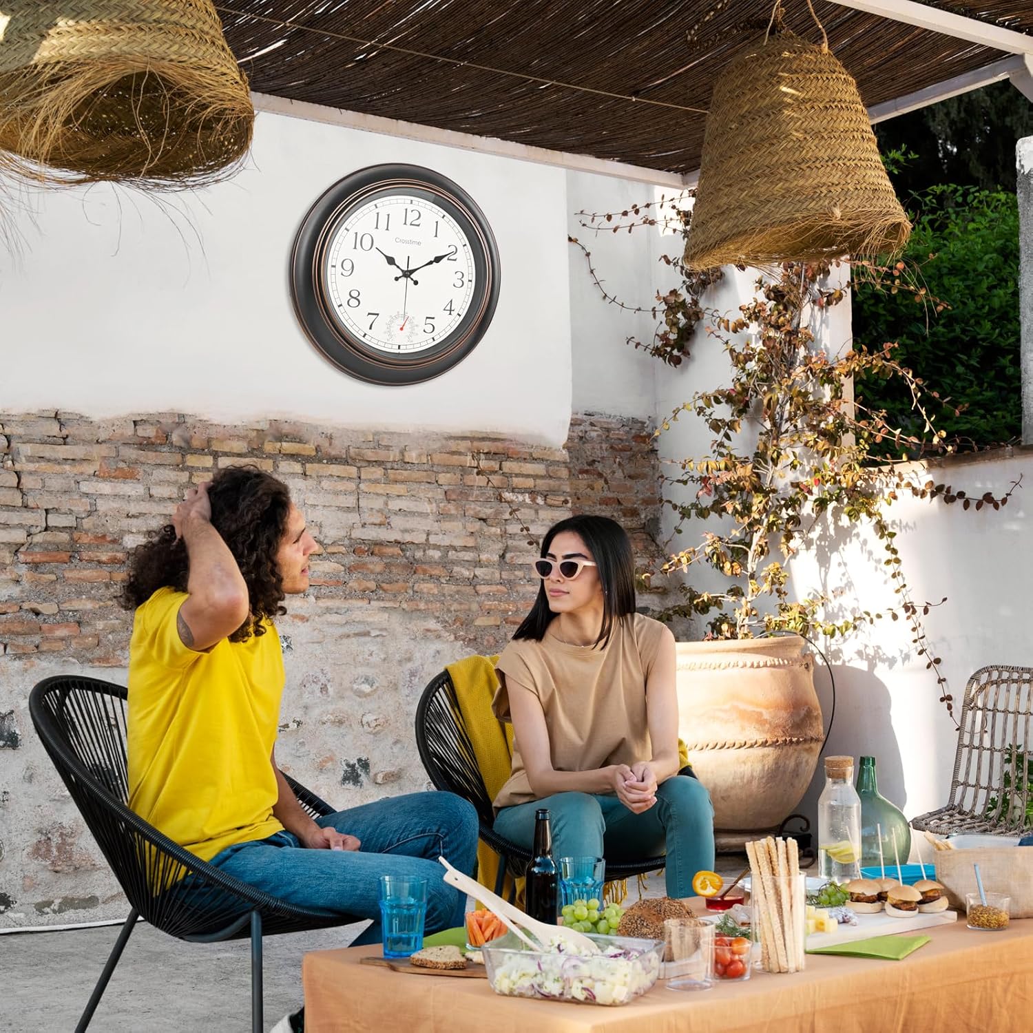 Thumbnail 5 de Crosstime Large Retro Wall Clock 45cm