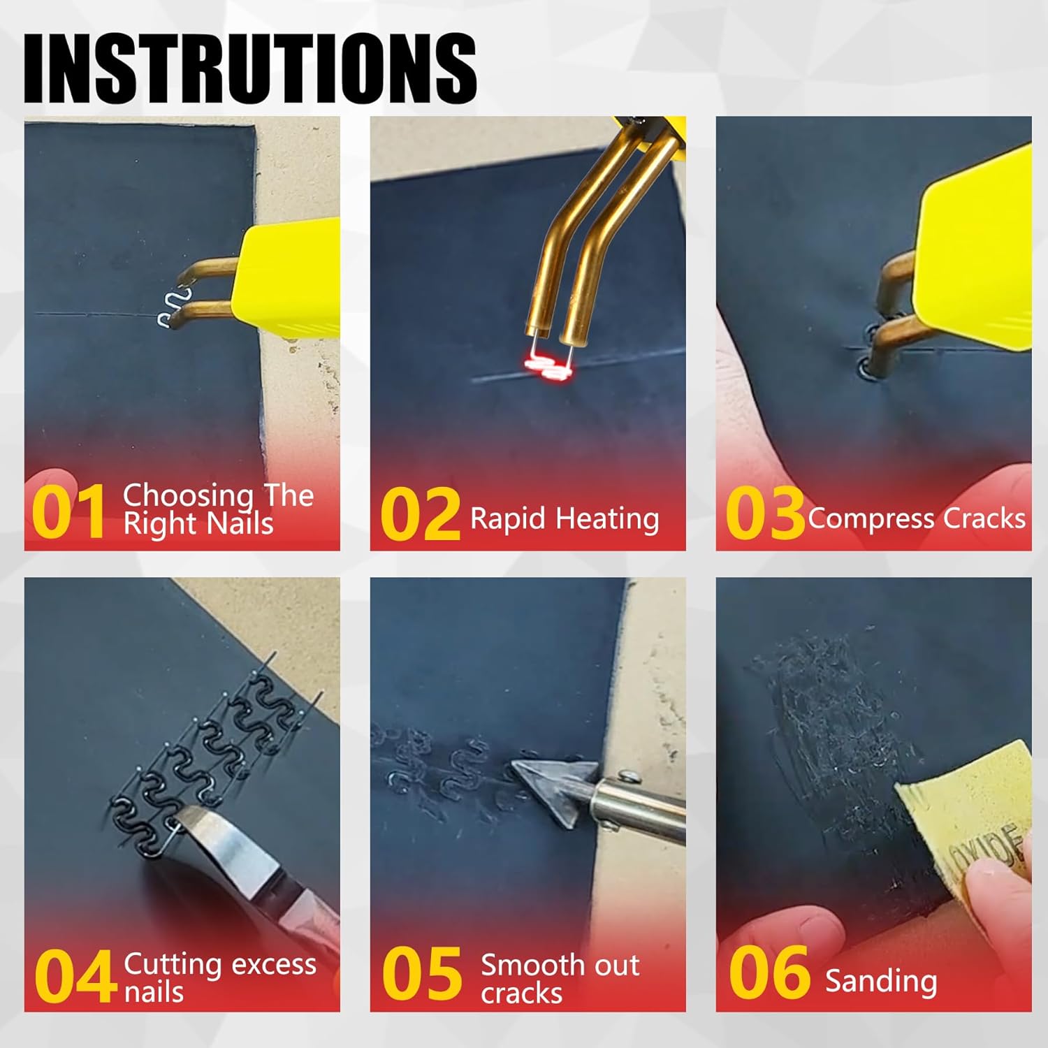 Thumbnail 3 de SONNLER Plastic Welder 1000pcs repair kit