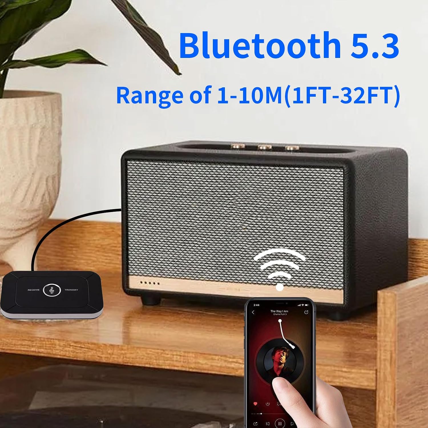 Thumbnail 6 de Xingbaichen Bluetooth Adapter Transmitter Receiver 2-in-1 (TX/RX) with Bluetooth 5.3