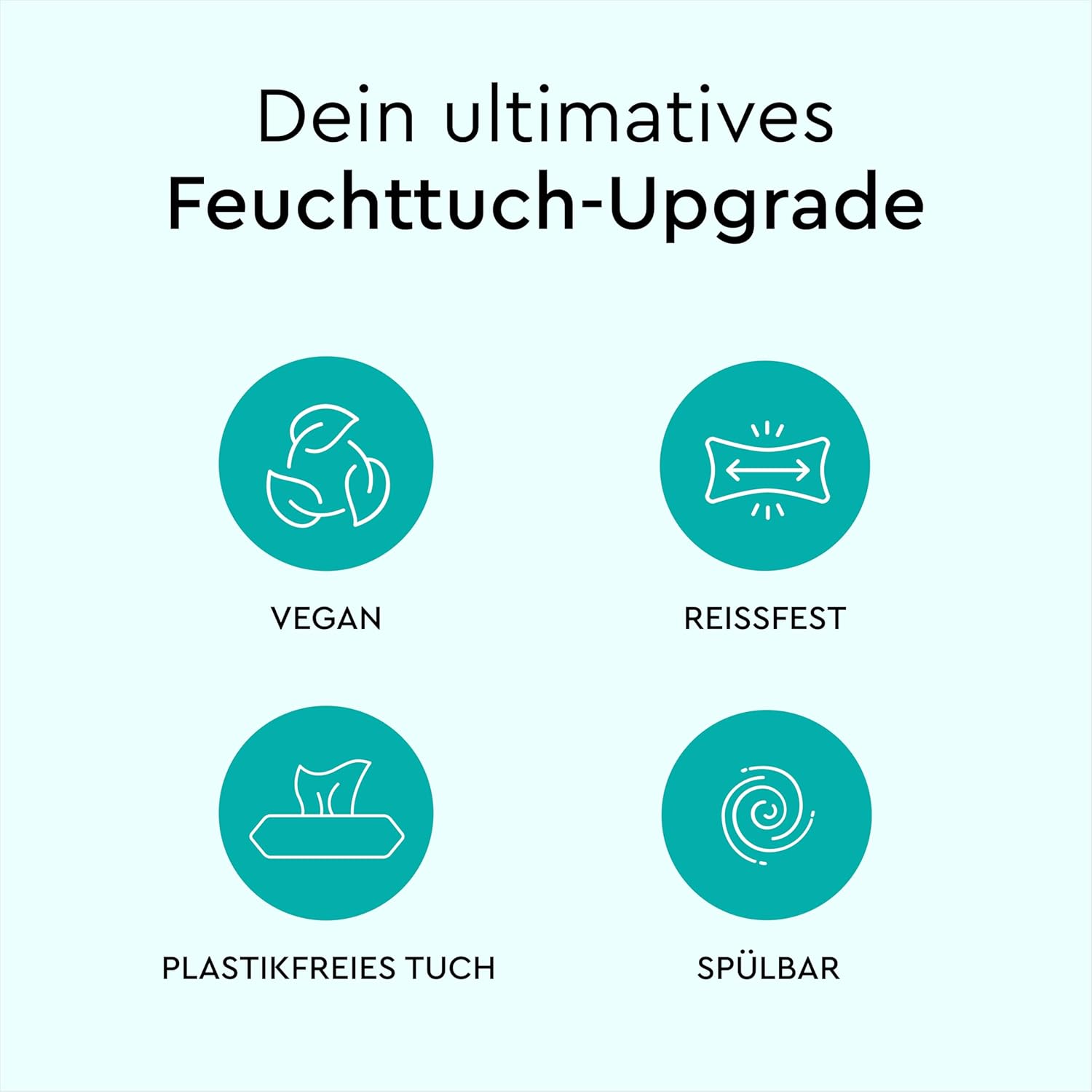 Detalle 2 de LILLYDOO Feuchte Toilettentücher – 720 Stück (12 x 60), plastikfrei, spülbar, parfümfrei & vegan