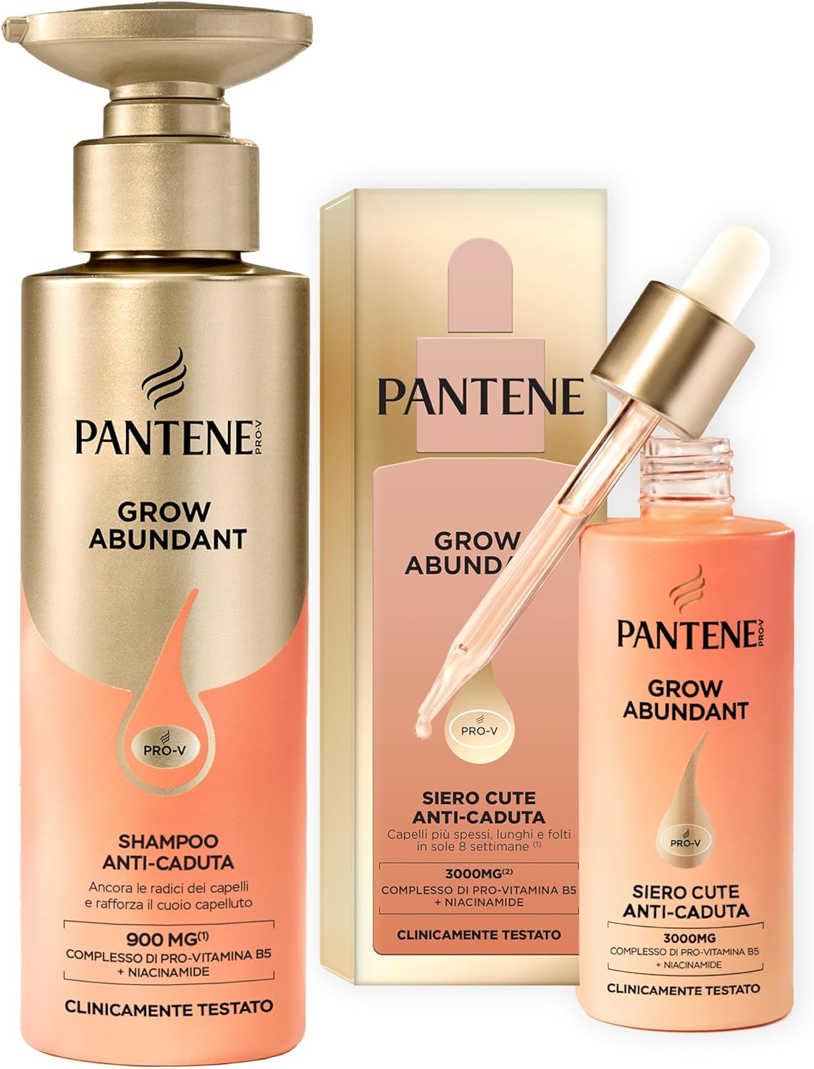 Detalle de Pantene Set Shampoo + Siero Grow Abundant 60ml