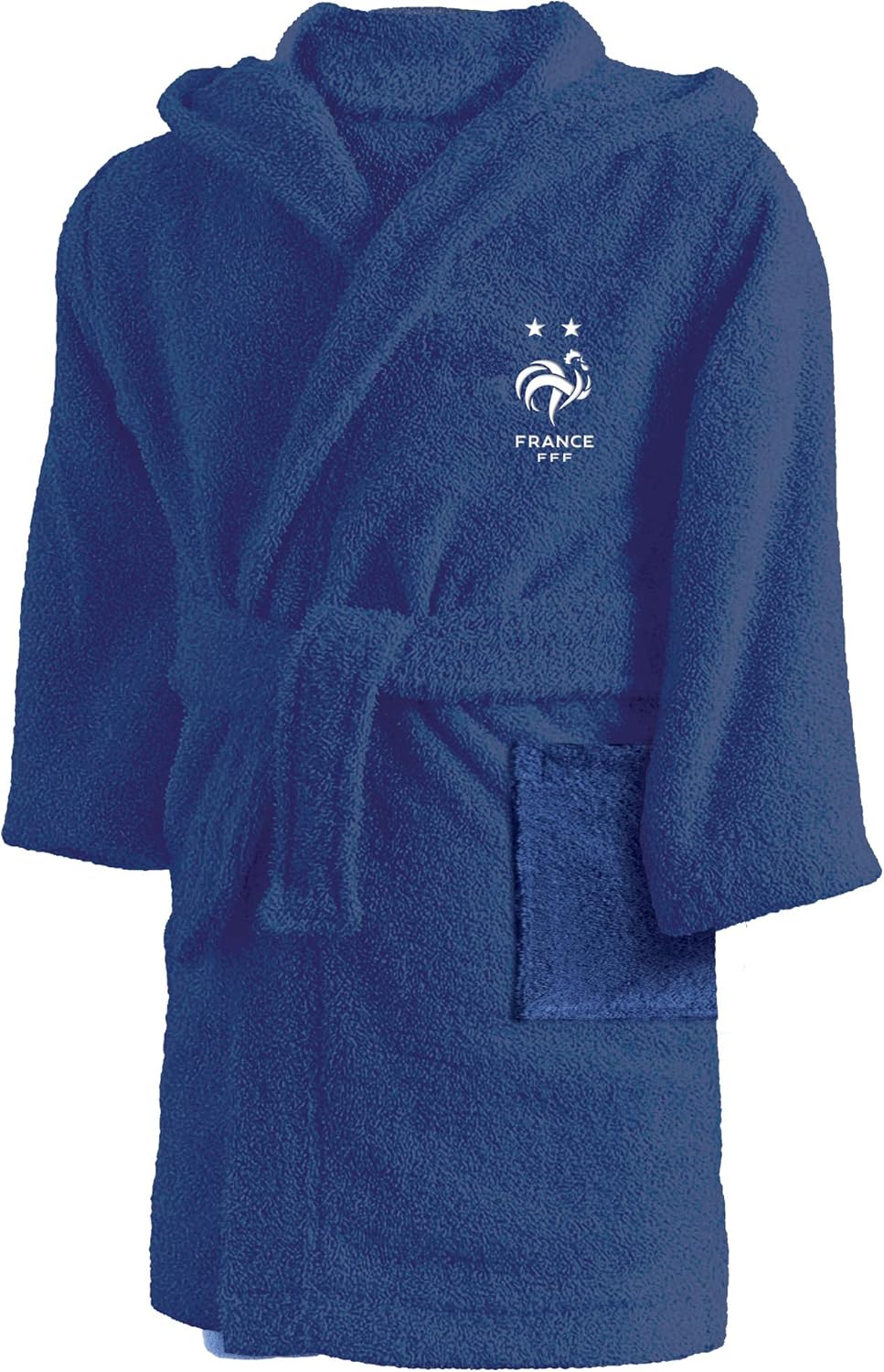 Thumbnail 3 de Peignoir enfant FFF Champions en 100% coton bouclette OEKO-TEX – Bleu