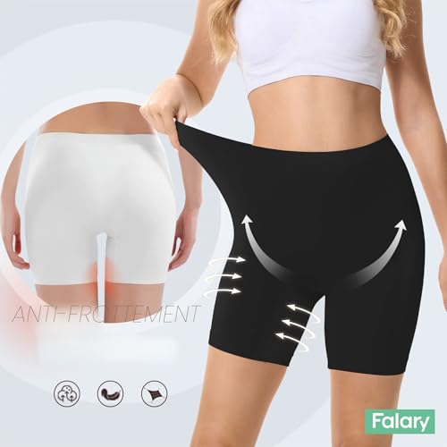 Thumbnail 1 de FALARY Short Anti Frottement Cuisse Femme sous Robe – Lot de 3 Beige/Noir (Taille XL)