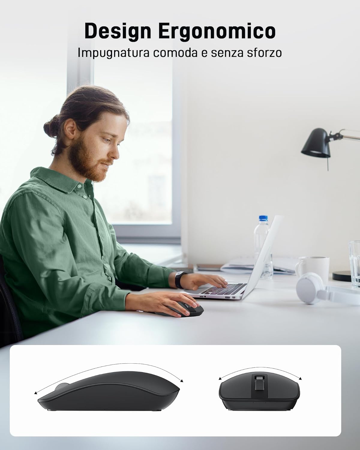 Thumbnail 4 de Acer Wireless Mouse: ergonomico, ambidestro e ultra‑compatto con 4 pulsanti programmabili