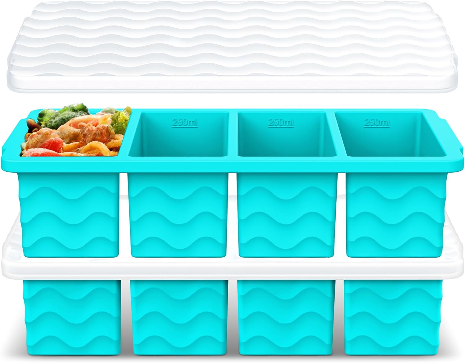 Silicone Soup Freezer Molds 250 mL — 2 Pack