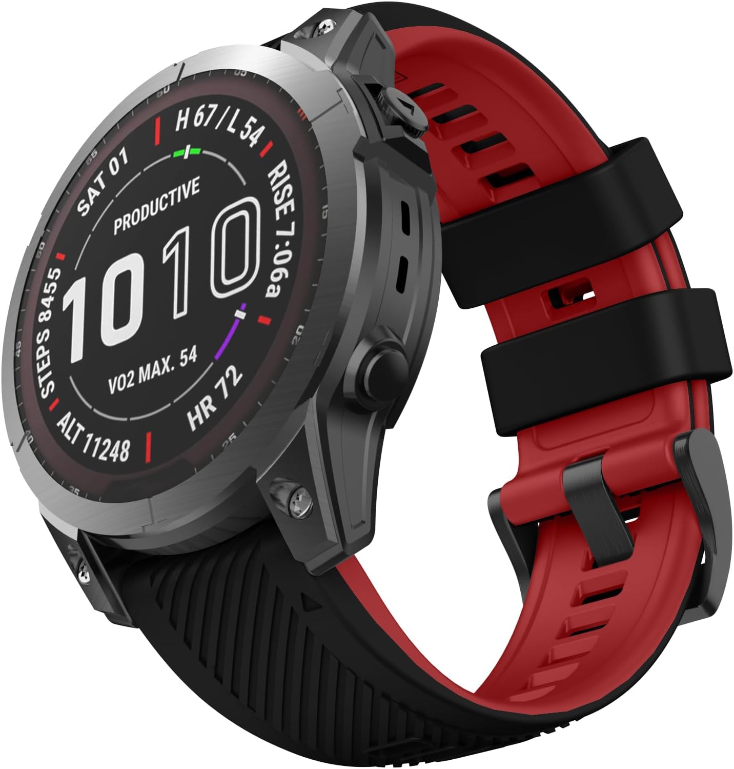 Detalle de OVERSTEP 26mm Silicone Watch Band for Garmin