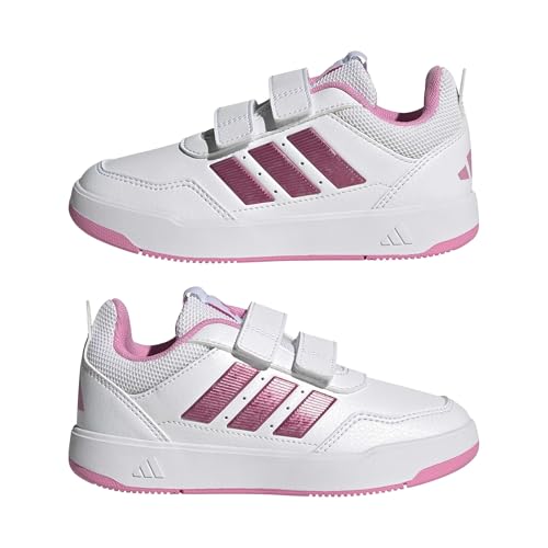 Detalle de Adidas Tensaur Sport 3.0 Hook and Loop Scarpe per Bambini e Ragazzi, Ftwr White/Bliss Pink/Grey Two, 34 EU
